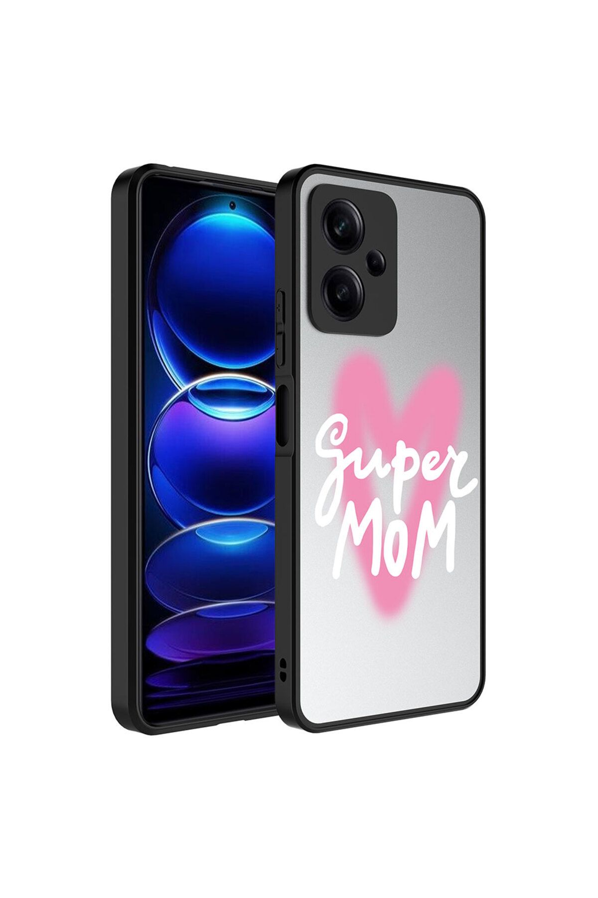 halkhouse Xiaomi Redmi Note 12 5G Kılıf Aynalı Desenli Kamera Korumalı Parlak Sert Silikon Esnek Renkli Mirror