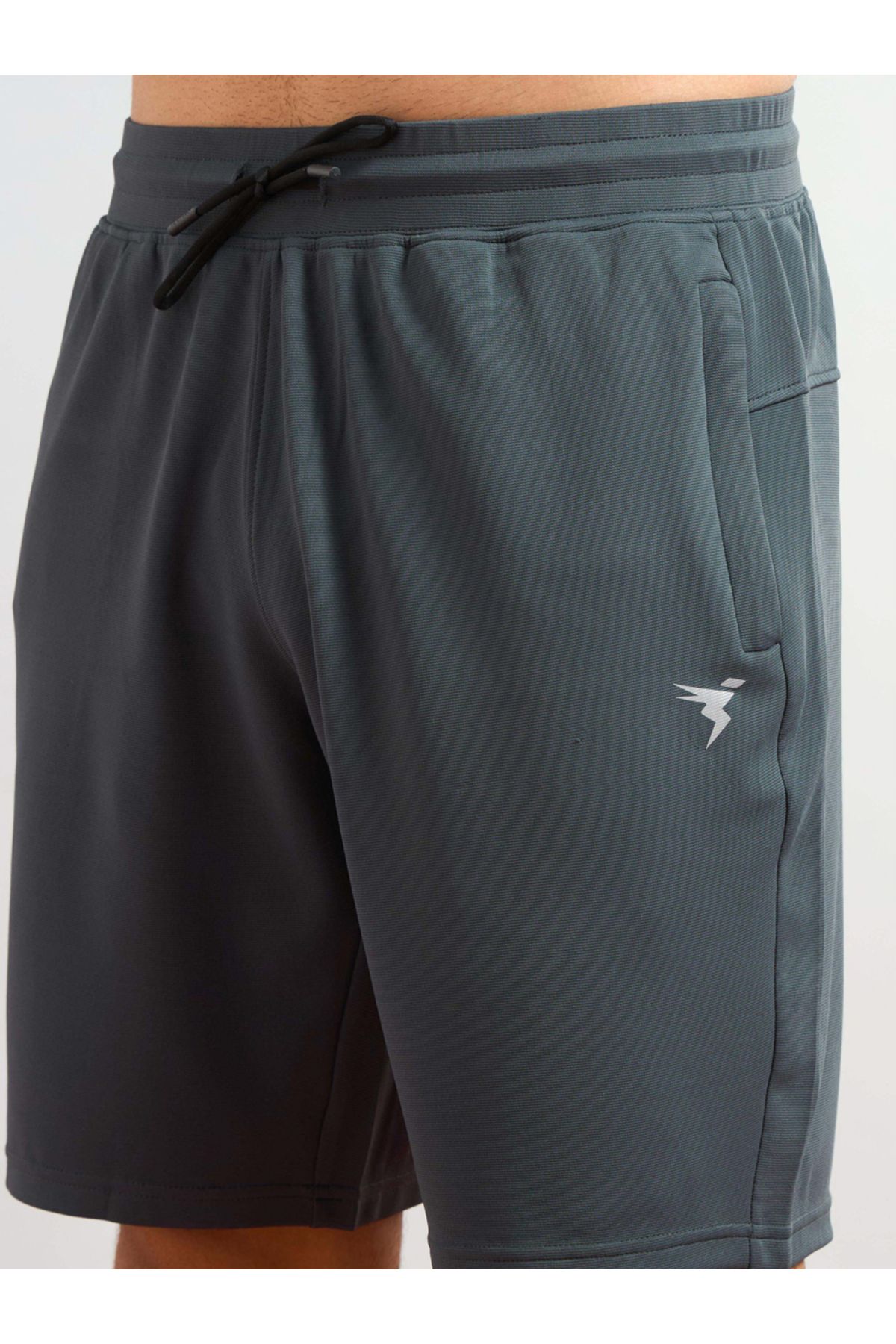 Technosport By Styli-Solid Slim Fit Sports Shorts with Drawstring 4