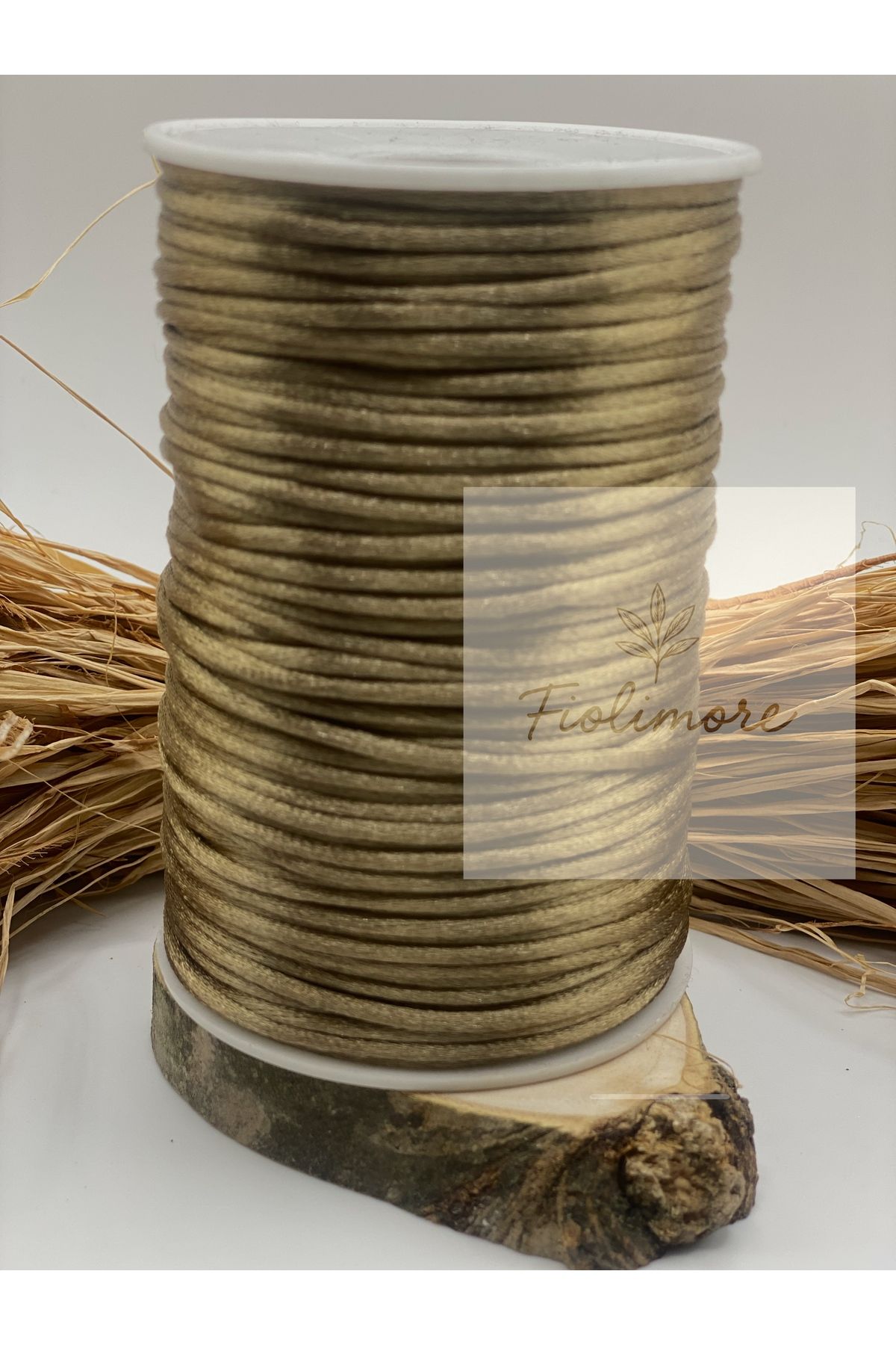 Fiolimore Floş İp Vizon Renk (Sıçan Kuyruğu) 2Mm 10 Metre Takı Bileklik İpi