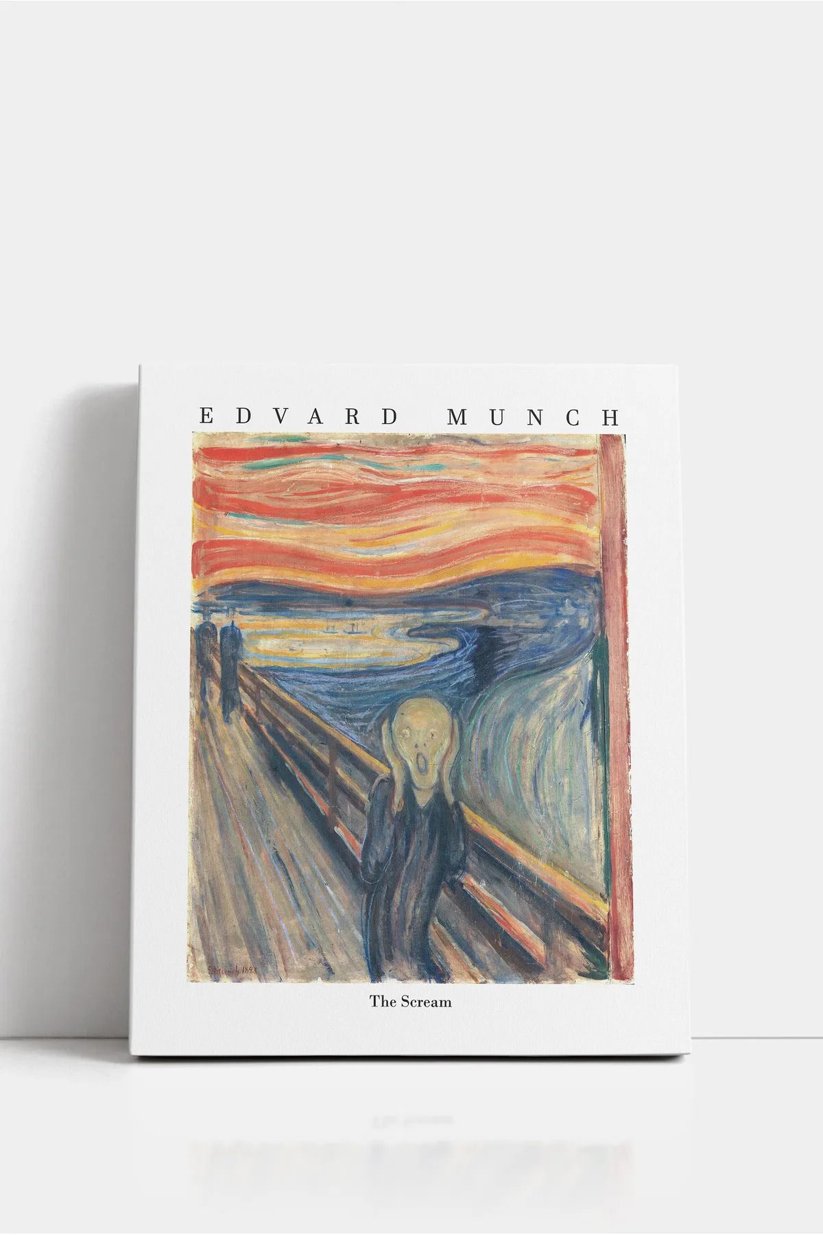 2020 The Scream Kanvas Tablo - Edvard Munch Sanatsal Duvar Dekoru - Ofis ve Ev Dekor