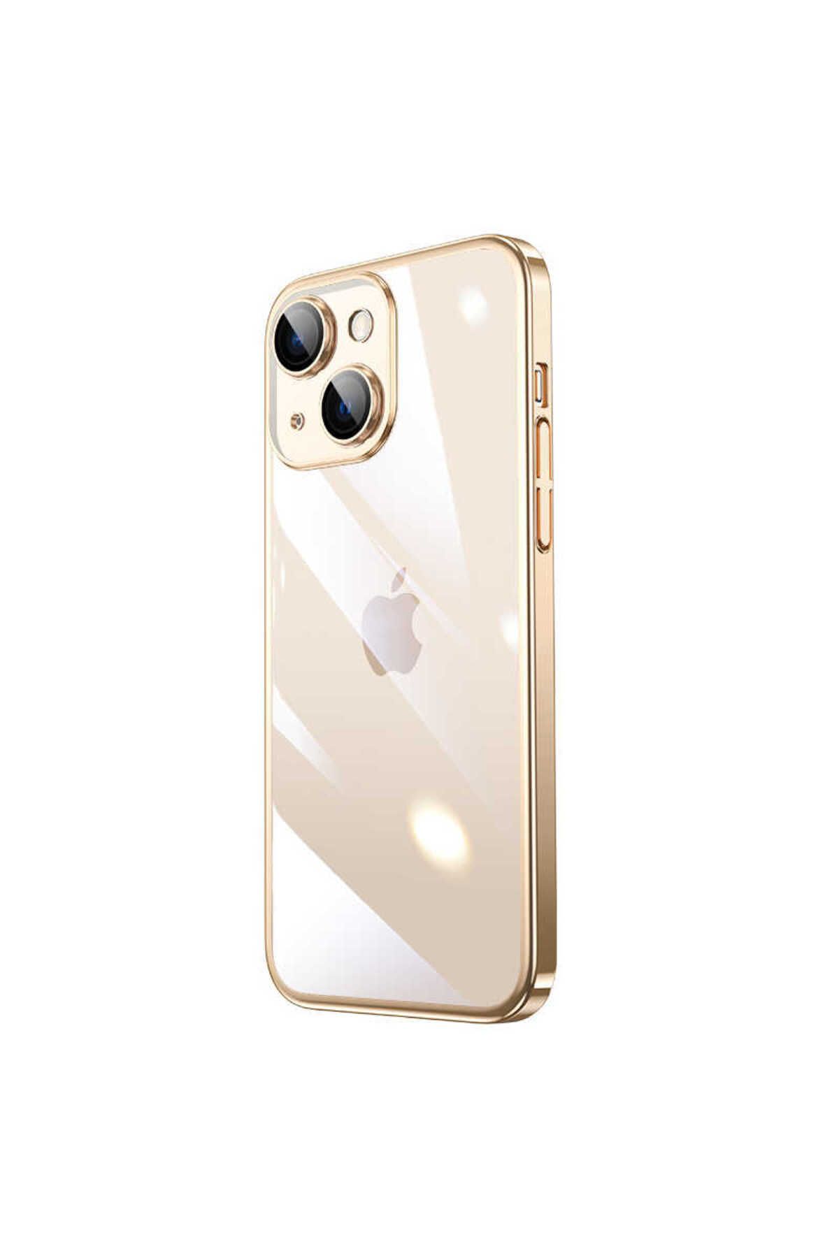 halkhouse İphone 14 Kılıf Sert PC Renkli Çerçeveli Şık Riksos Kapak