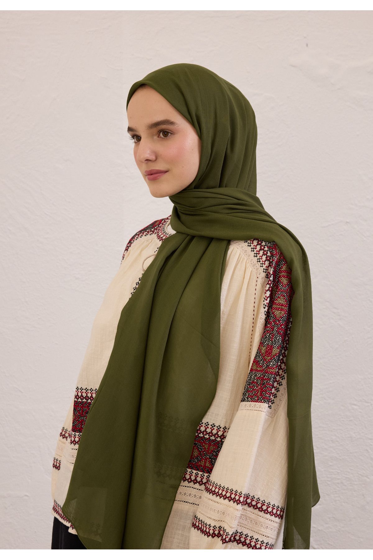 Fresh SOFT VİSKON ŞAL ASKERİ HAKİ
