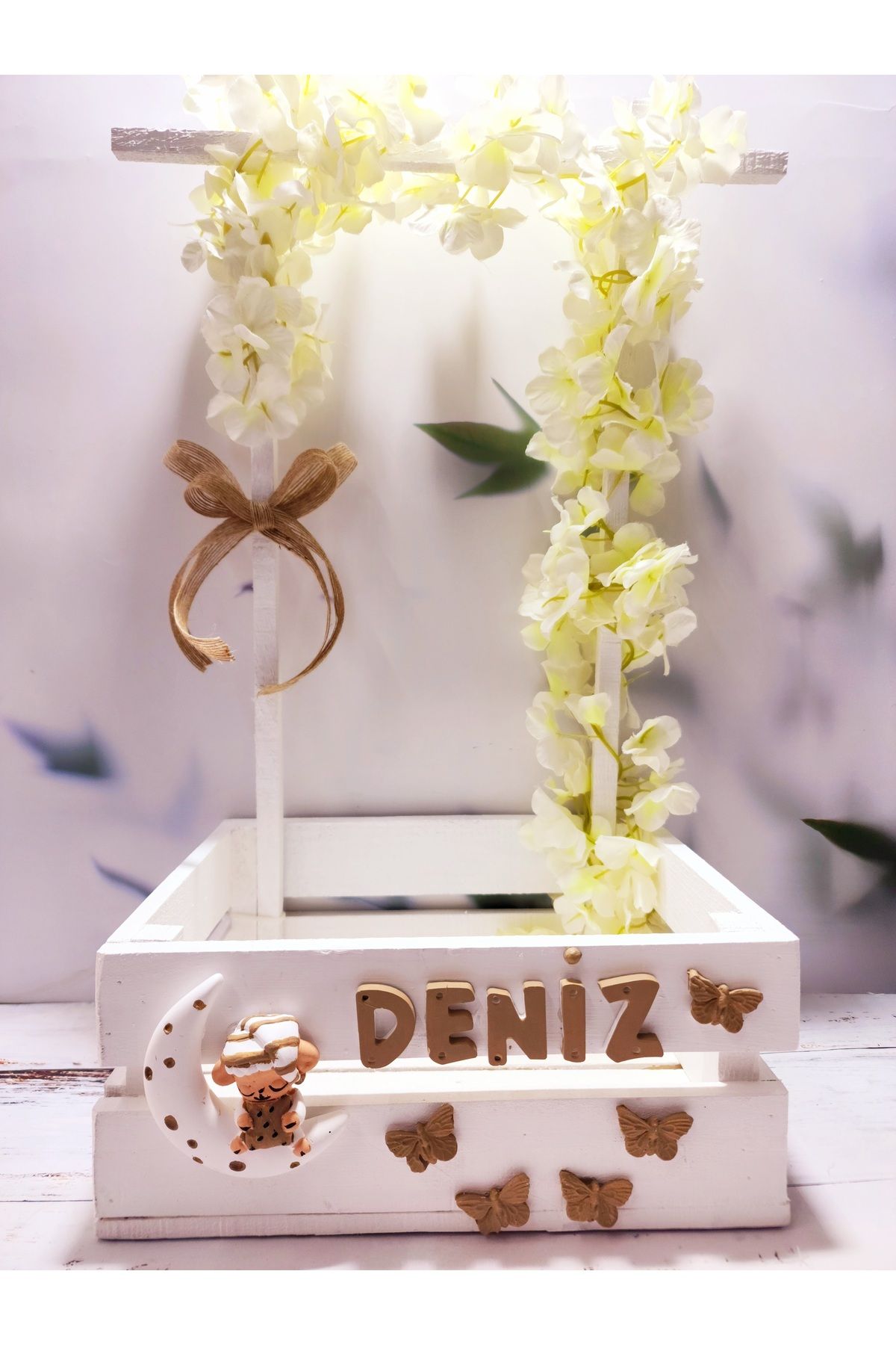 glow moon 40 Uçurma Sepeti / Kırk Uçurma Sepeti / Babyshower / Bebek Hediye Sepeti /teyze Sepeti/hala Sepeti