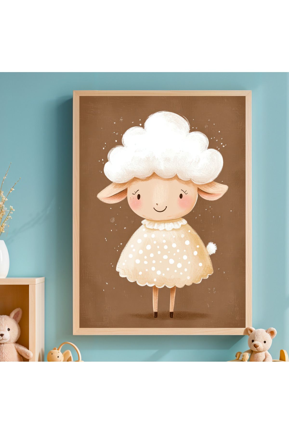 woodhomeworks tek parça çocuk odası dekor tablo