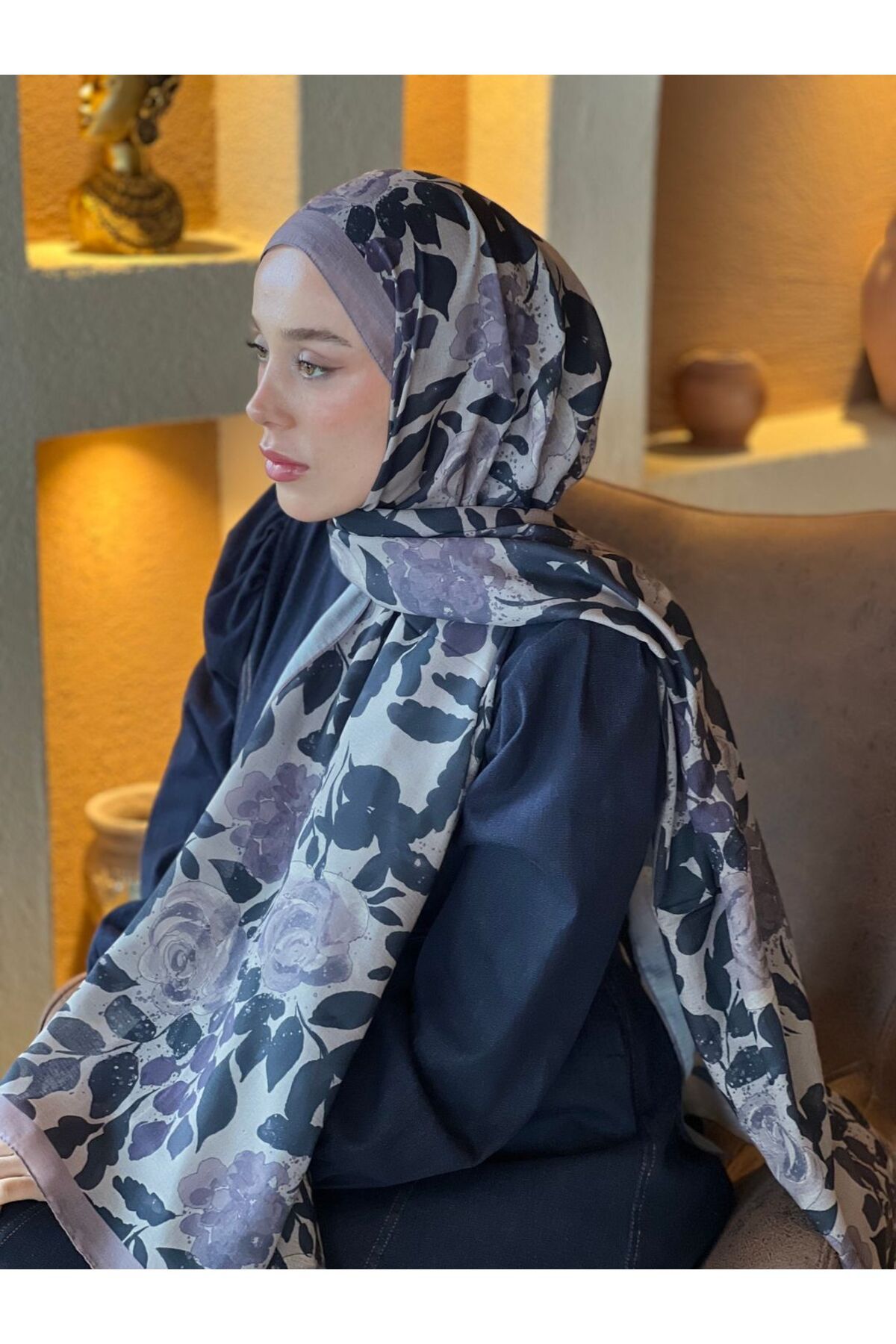 Modakaşmir Verd Desen Lina Şal