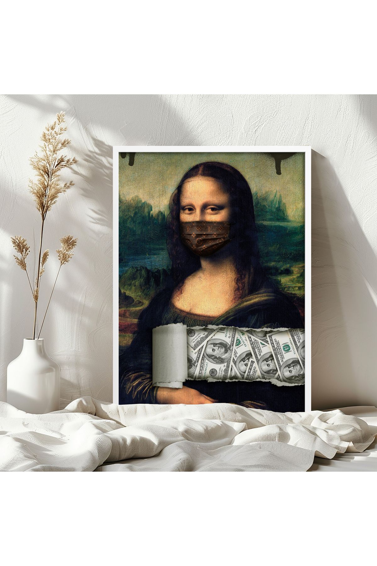 HOMEPACK Tekli Ahşap Çerçeveli Tablo Tek Parça Poster Tablo TK/EXCLUSIVE002