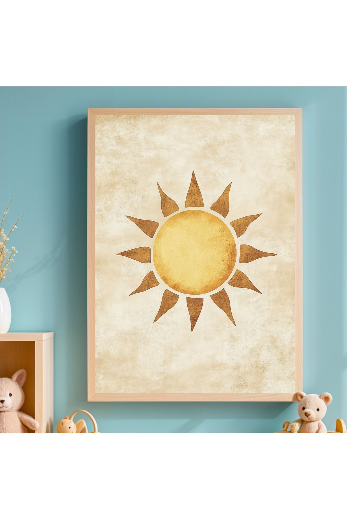 woodhomeworks tek parça çocuk odası dekor tablo