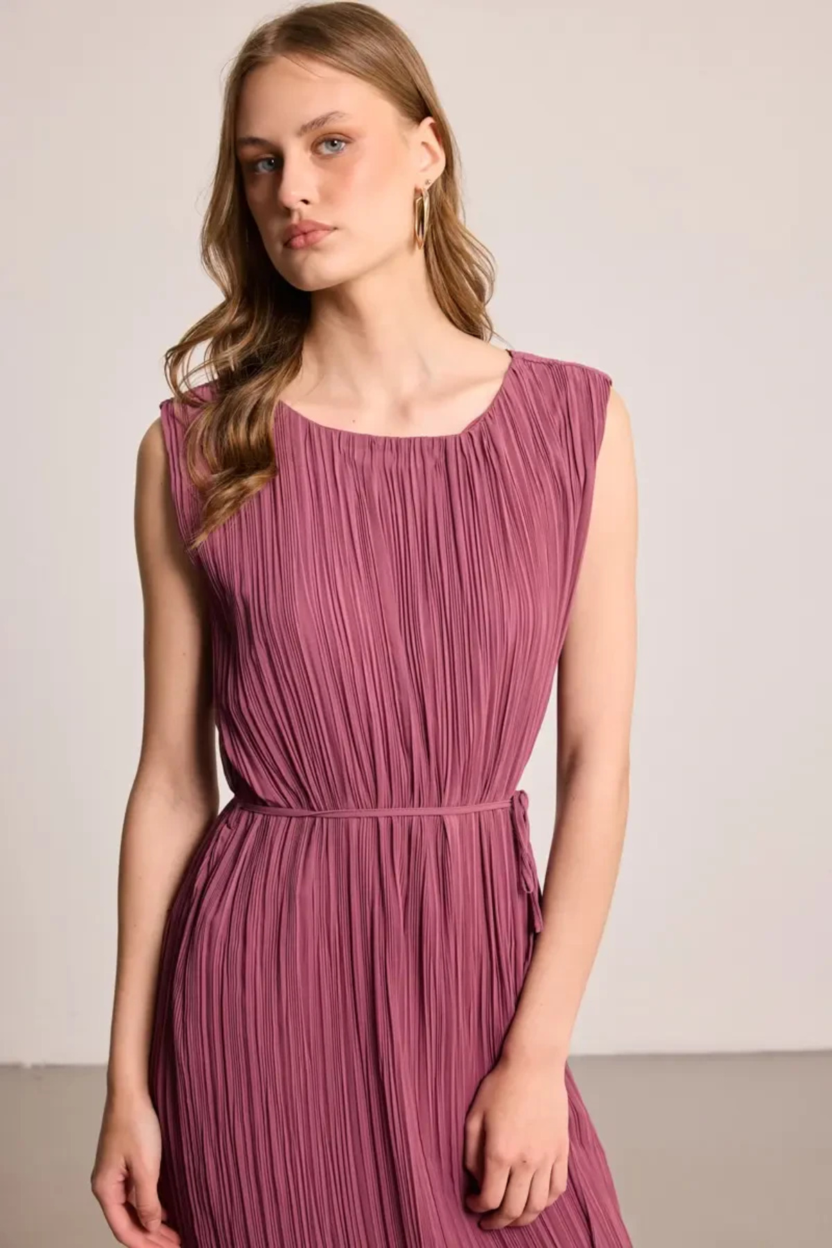 Gusto-Rochie plisată - Trandafir uscat 2