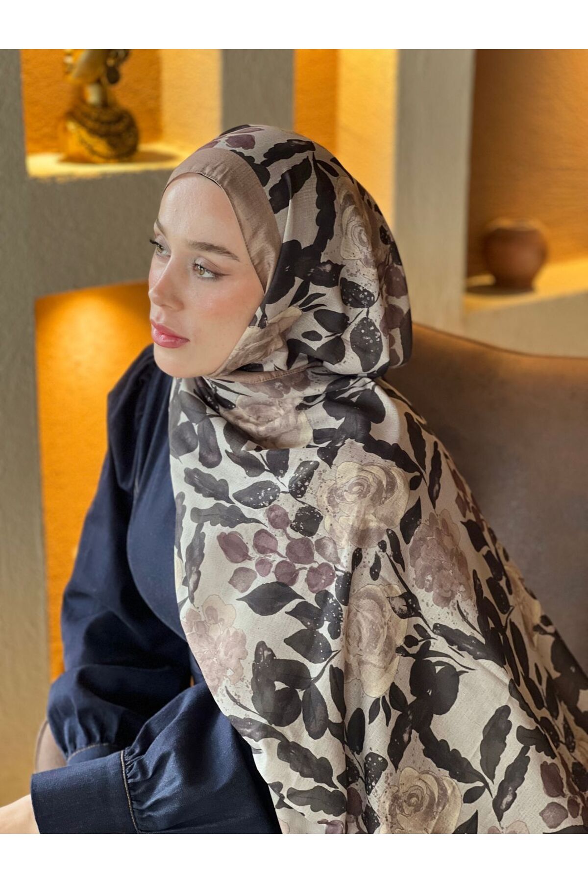 Modakaşmir Verd Desen Lina Şal