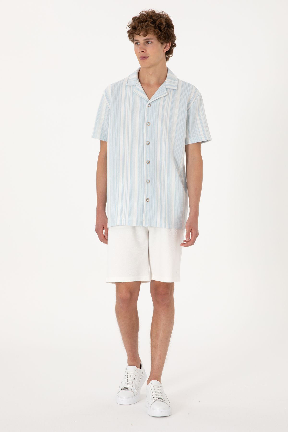 U.S. Polo Assn. Erkek Krem Örme Şort 50300107-VR071