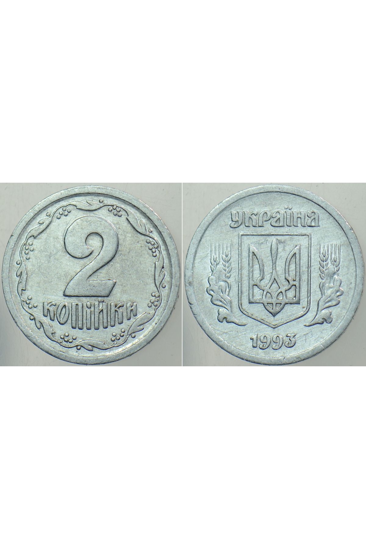 Banknoting UKRAYNA 2 KOPİNKA 1993 ALÜMİNYUM. AZ ÇIKAR.