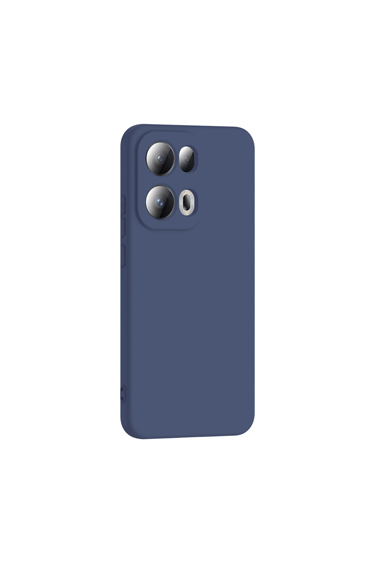 KılıfShop Oppo Reno 13 Pro uyumlu Kılıf Lansman İçi Kadife Silikon Lacivert