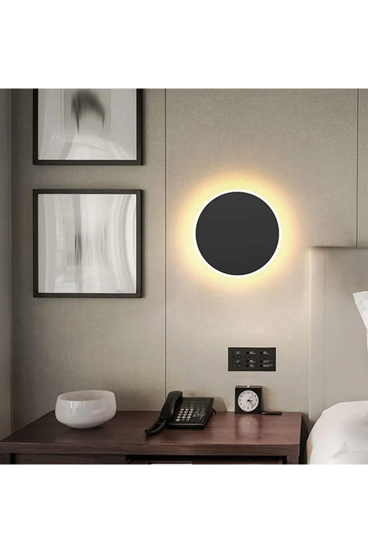 Hero Led HL-5610 6W 14 CM Dokunmatik Duvar Aplik Modern Duvar Lambası 3 Renk Duvar Aydınlatması