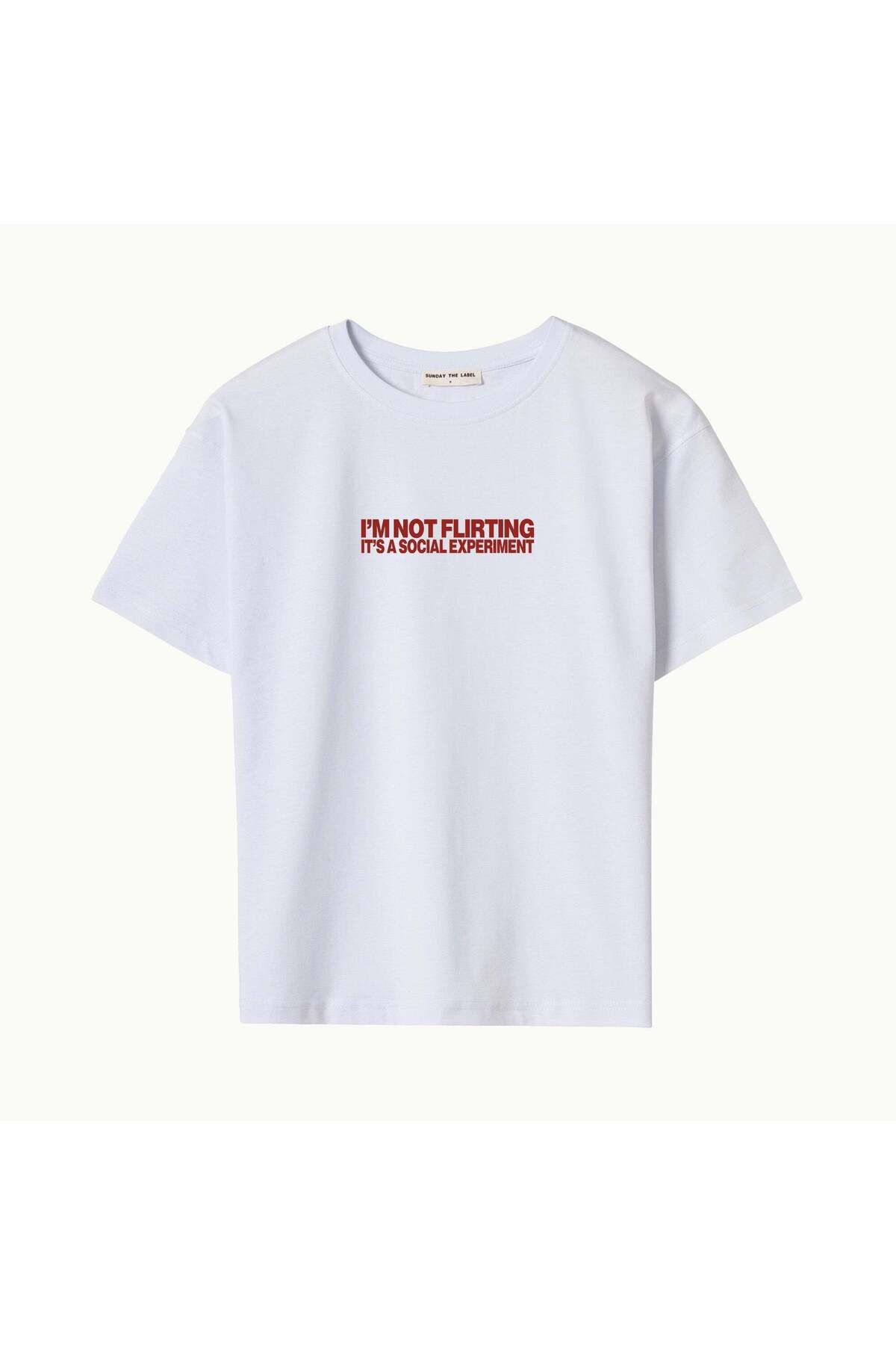 SUNDAY THE LABEL I'M NOT FLIRTING - OVERSIZE TSHIRT