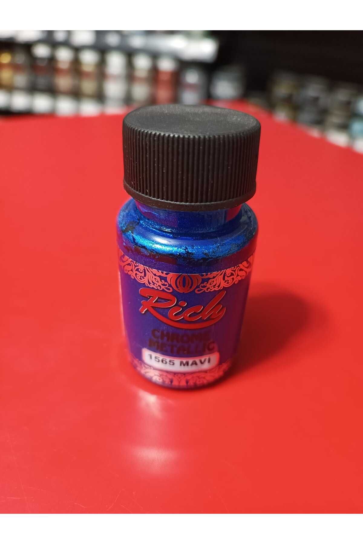 Rich Chrome Metalik Boya 50ml MAVİ 1565
