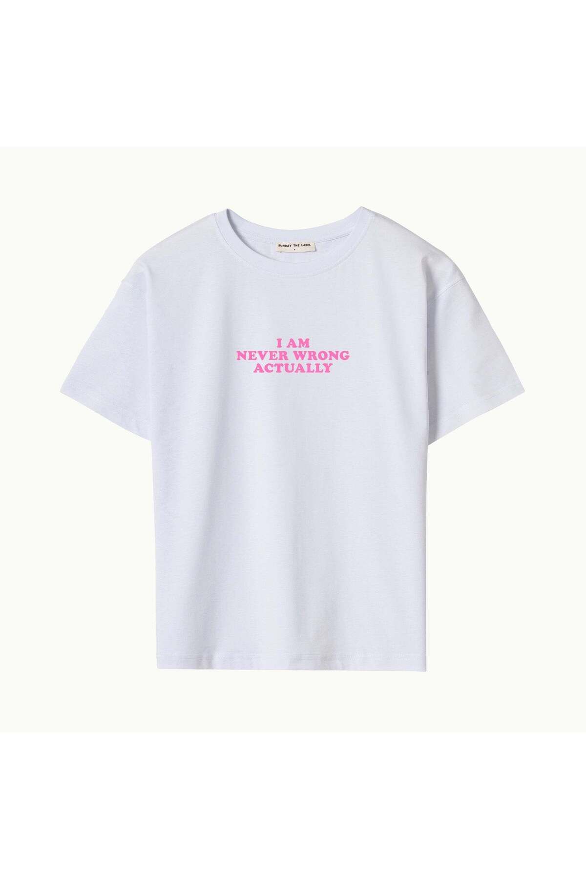 SUNDAY THE LABEL I AM NEVER WRONG ACTUALLY - OVERSIZE TSHIRT