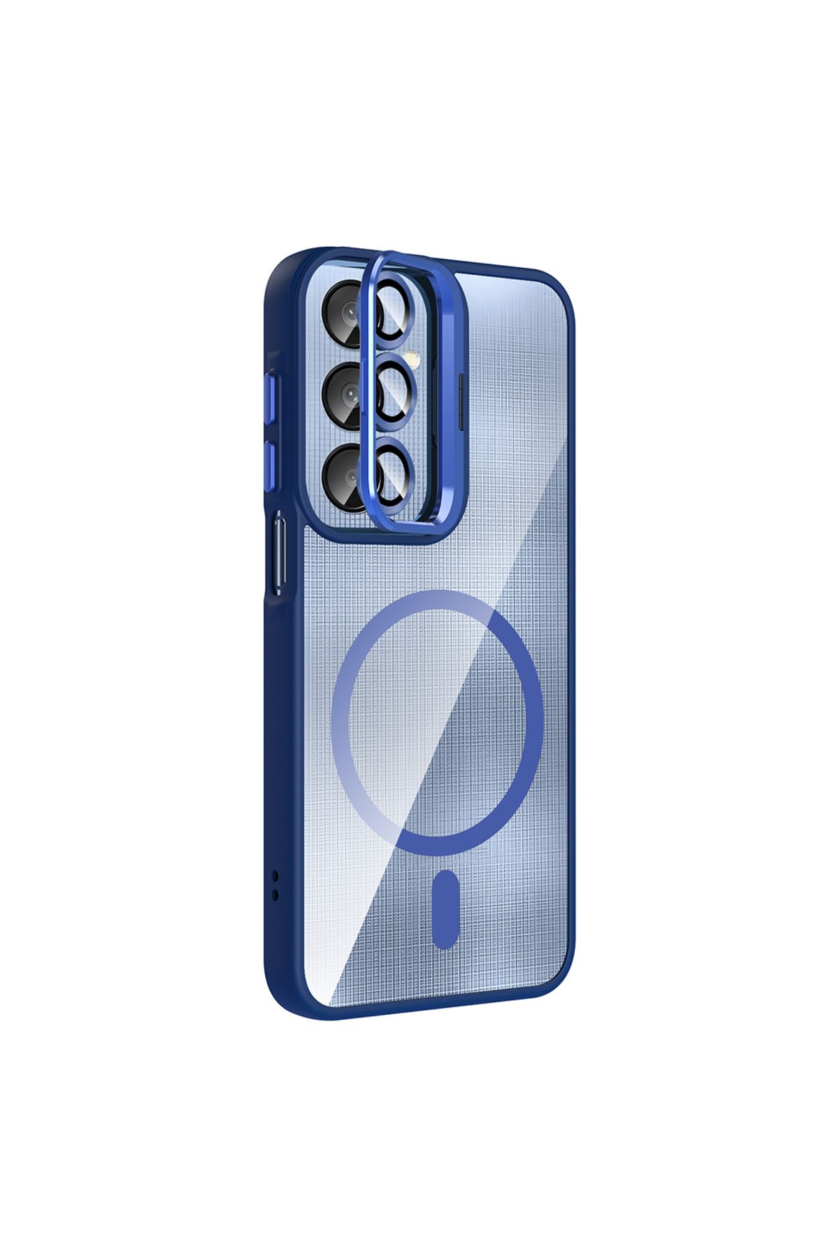 Apsuwa Samsung Galaxy A36 uyumlu Kılıf Standlı Kamera Lens Koruyucu Hediye Lacivert