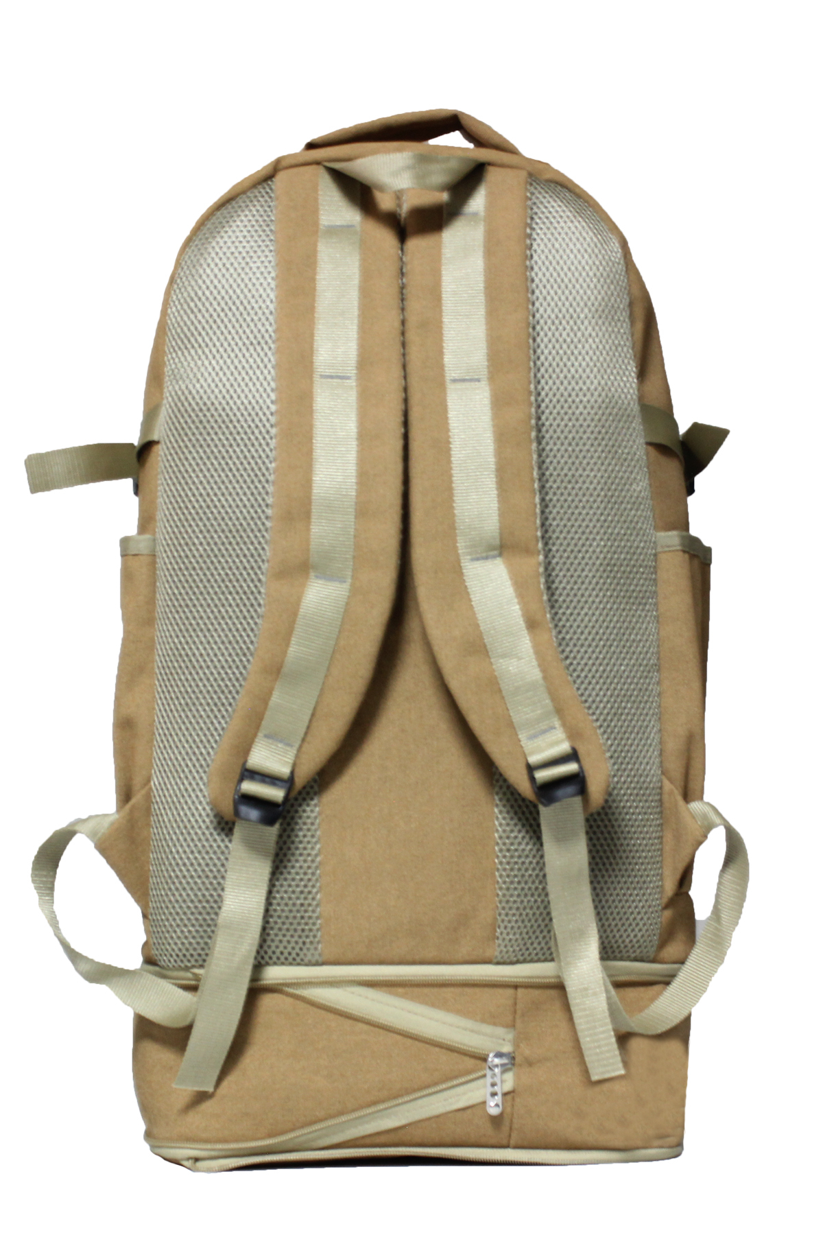 Strong Bag Unisex Körüklü Kanvas Kumaş Laptop Bölmeli Outdoor Sırt Çantası Dağcı Sırt Çantası Escp02 görsel 4