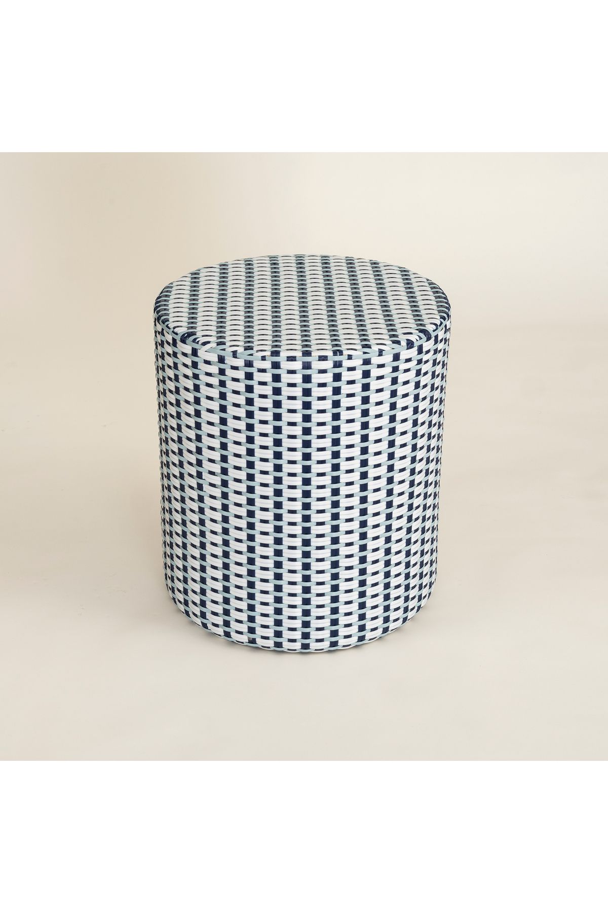 Zsa Zsa Zsu Java Rattan - Synthetıc Puf 40x40x45 Cm Mavi