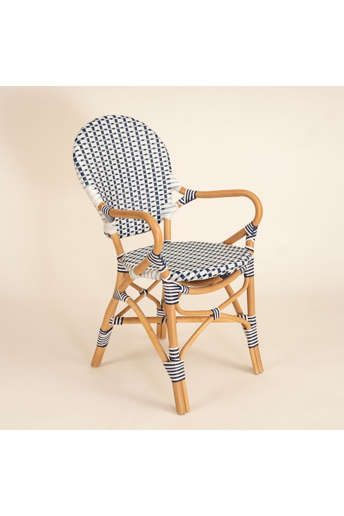 Zsa Zsa Zsu Java Rattan - Synthetıc Sandalye 56,5x49,5x92 Cm Mavi