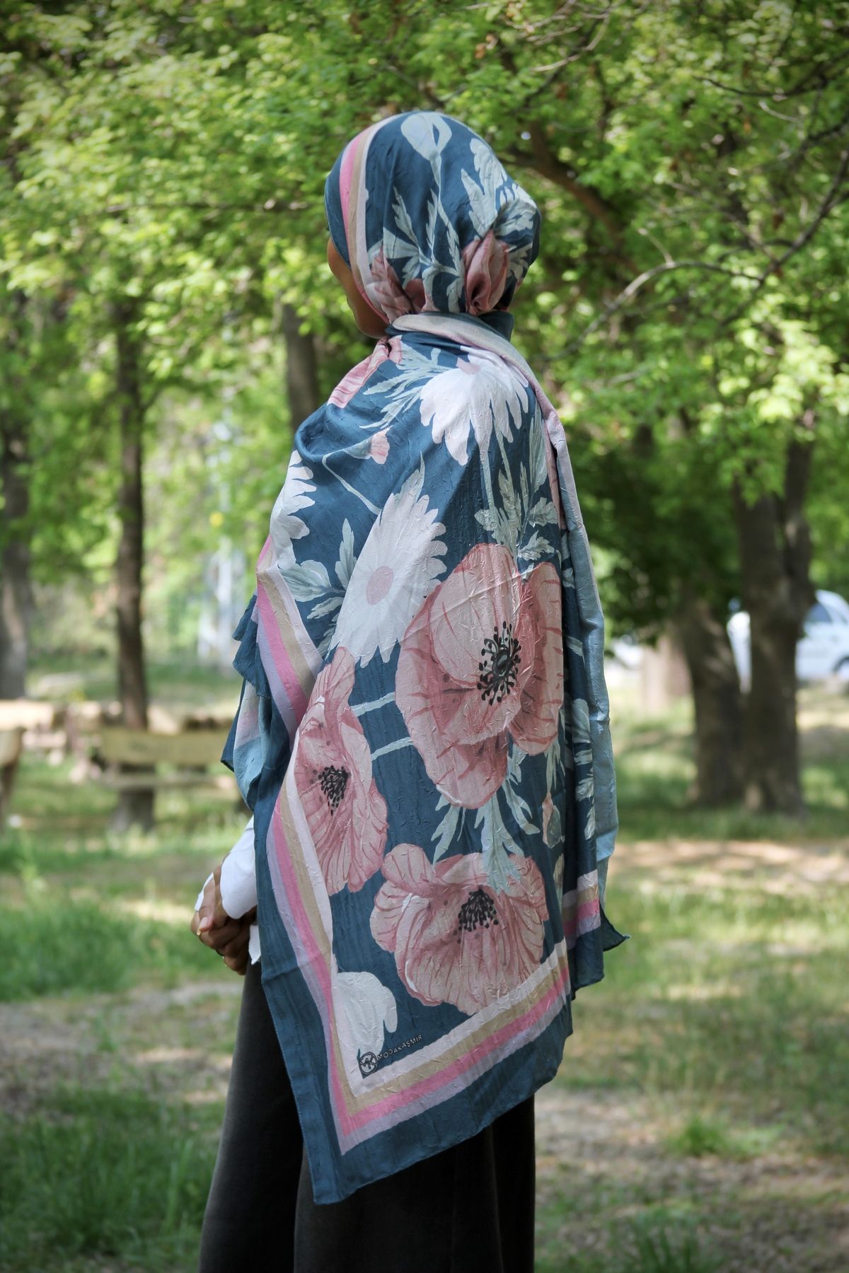 SARA SCARFS MARGARİT DESEN BAMBU ŞAL