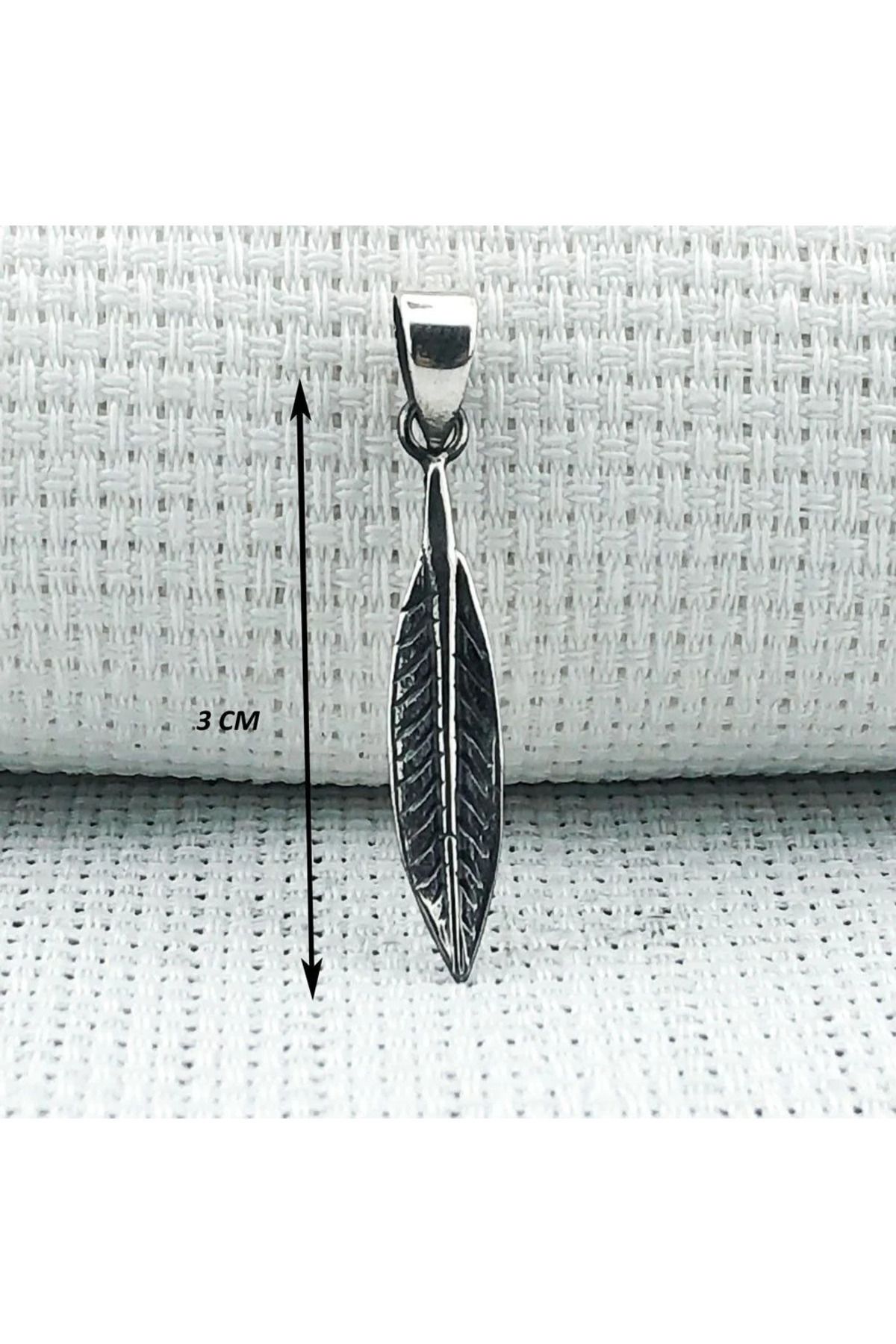 shop Kuş Tüyü 925 Ayar Gümüş Erkek Kolye Ucu