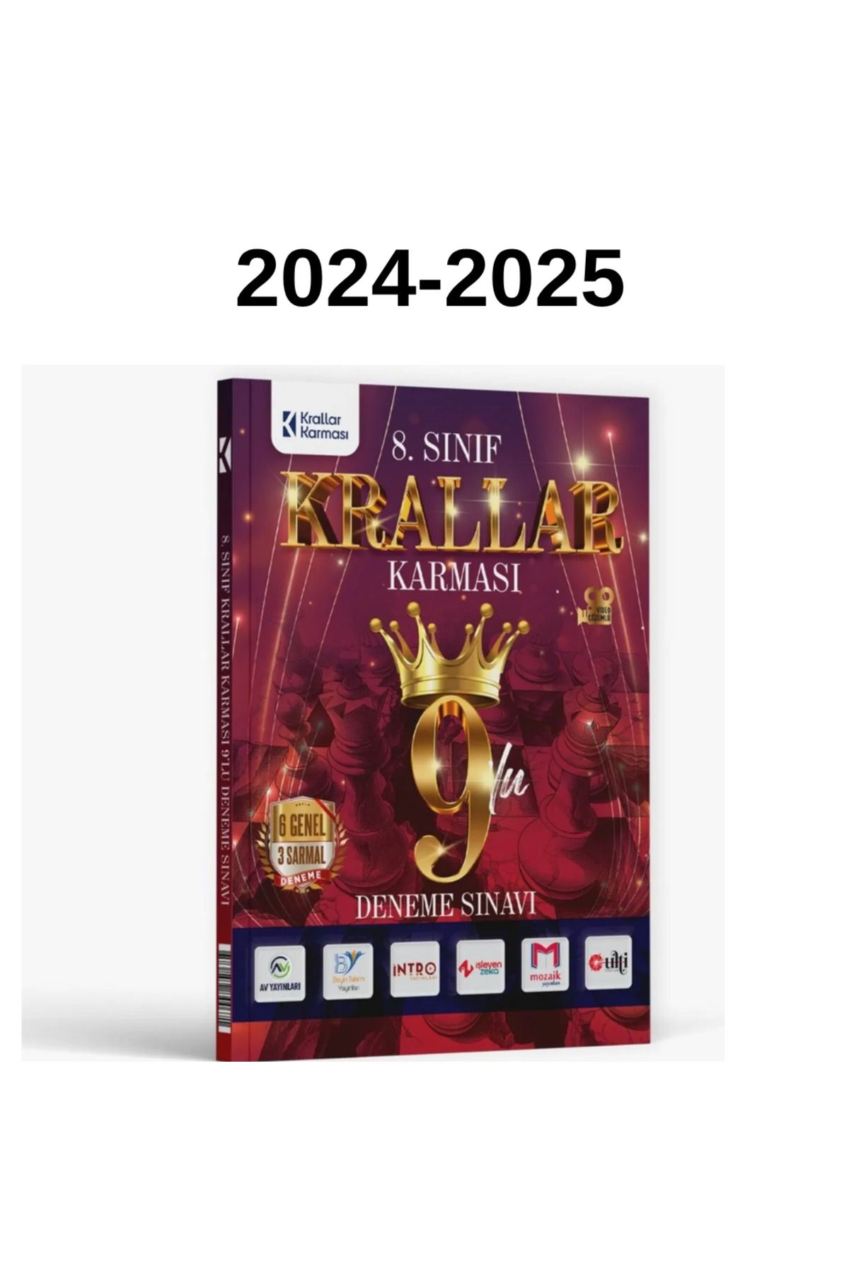 paraf yayınları Krallar Karması 8. Sınıf 9'lu Deneme Sınavı 2024-2025