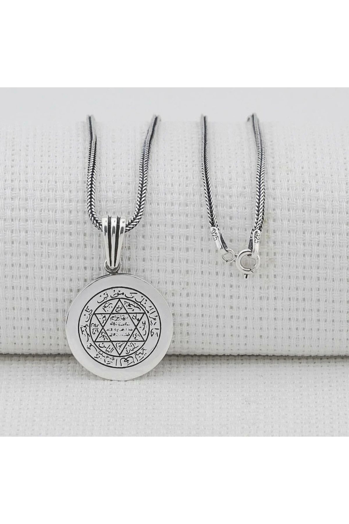 shop Muhr u Süleyman 925 Ayar Gümüş Erkek Kolye