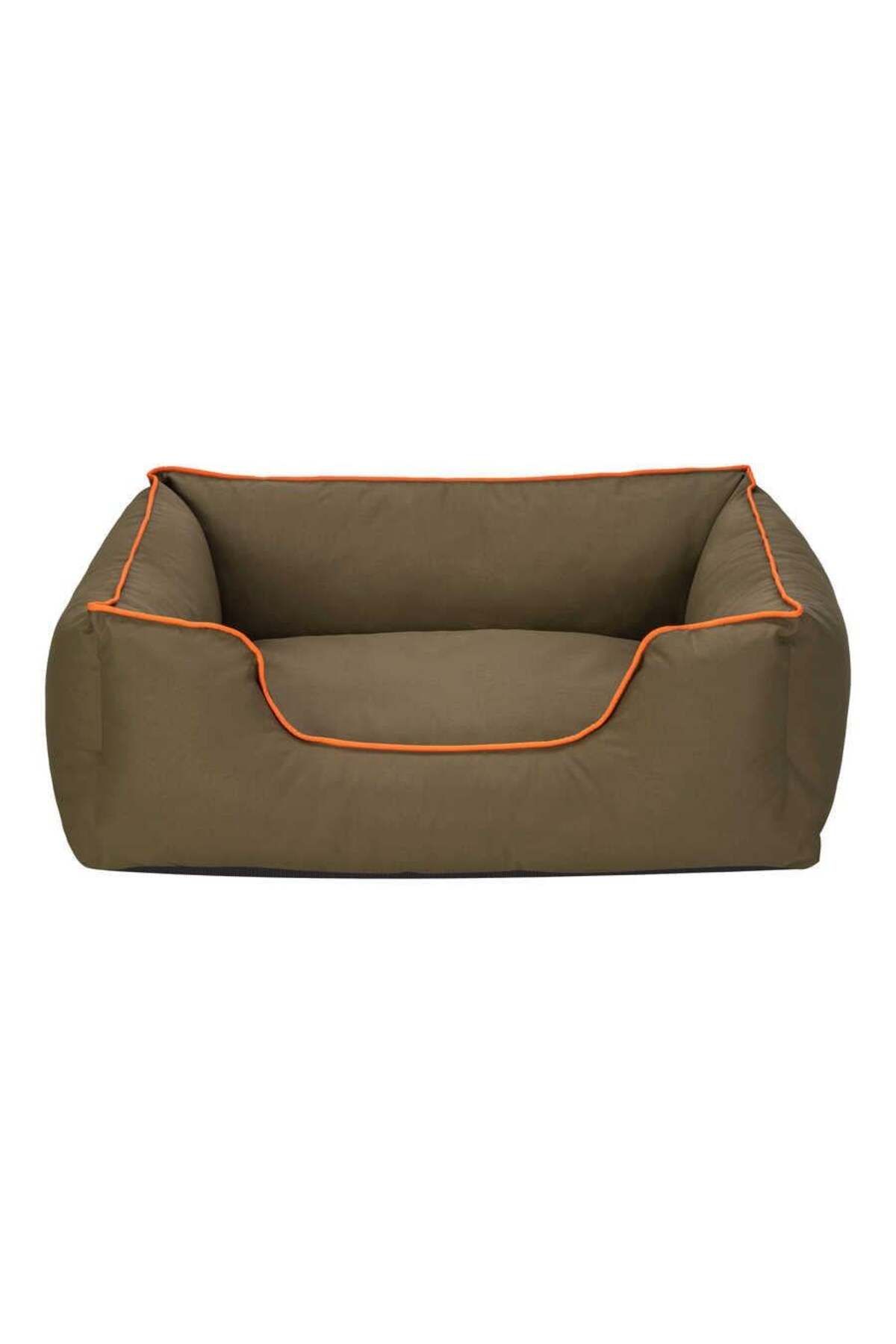 Comfort Pet Comfort Alpha Haki-Turuncu biyeli Köpek Yatağı M 80X65