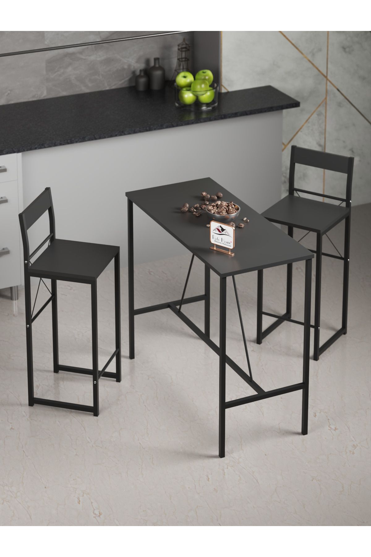 Retodesign RETODESİGN SİYAH GOOD BAR MASA TAKIMI