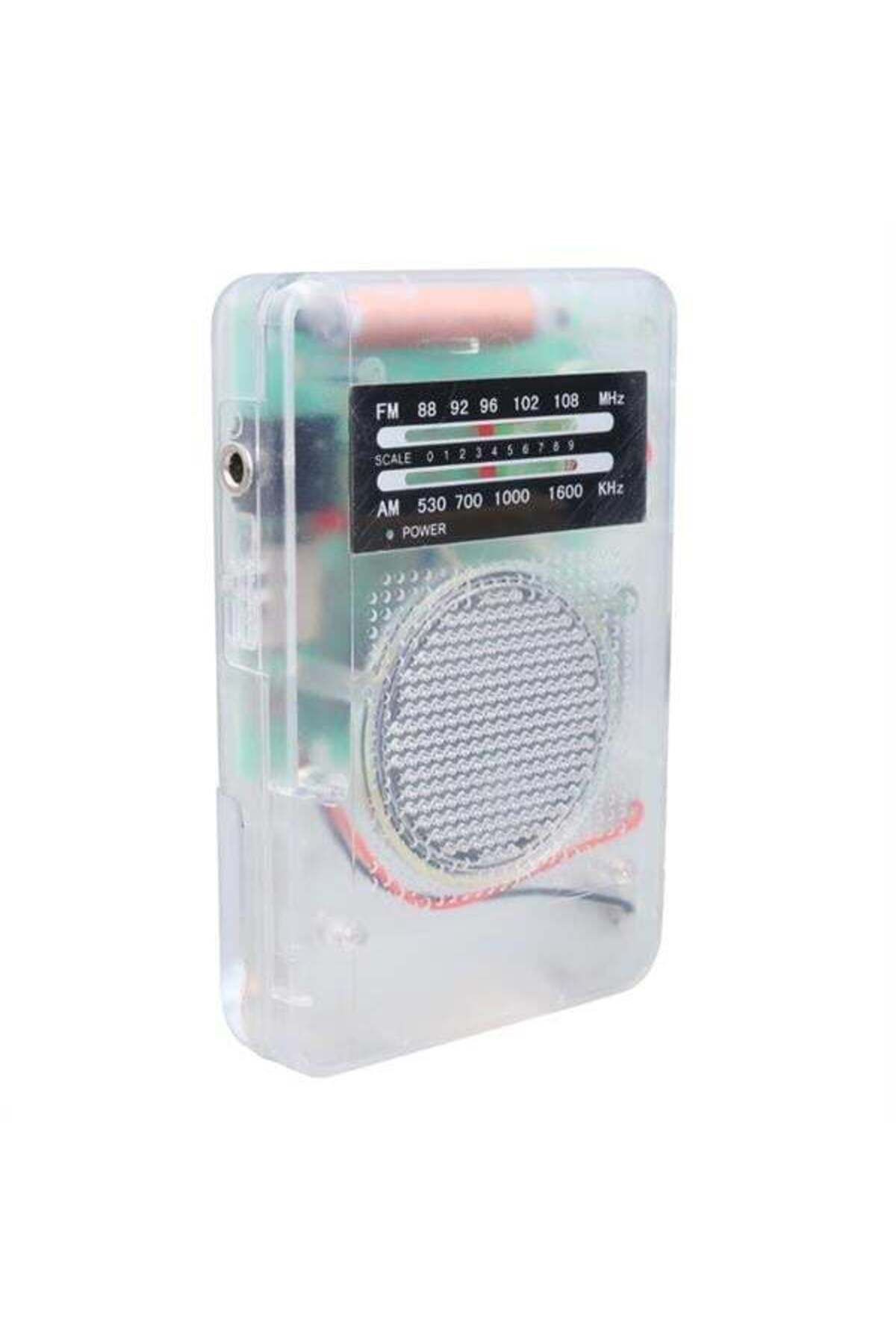 Modafiks Starnic ST-821 AM-FM Şeffaf Analog Hapishane Radyosu (88-108 FM Frekans Aralığı)