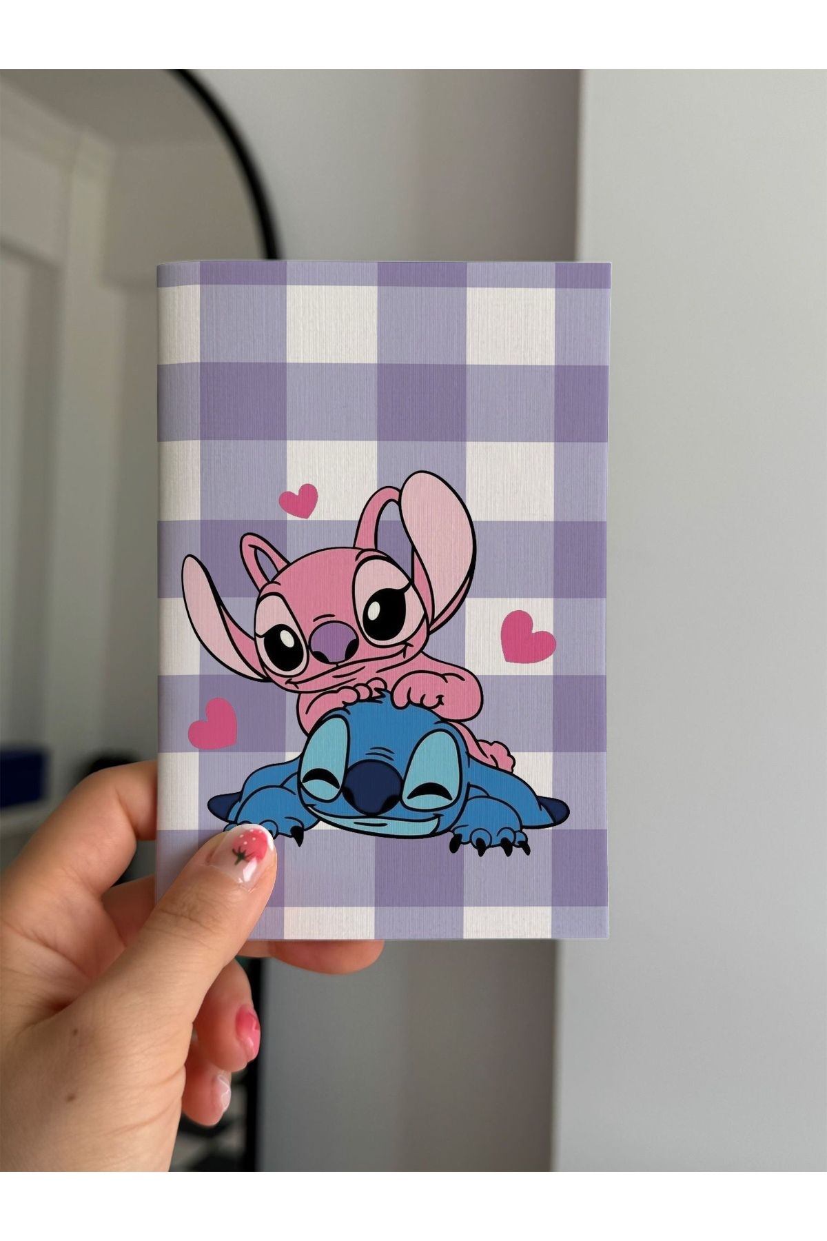 Planet Butik Stitch Love Mini Çizgisiz Defter