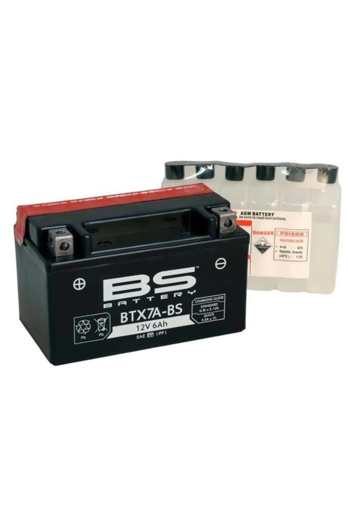 Ybs BS Battery BTX7A-BS Motosiklet Akü