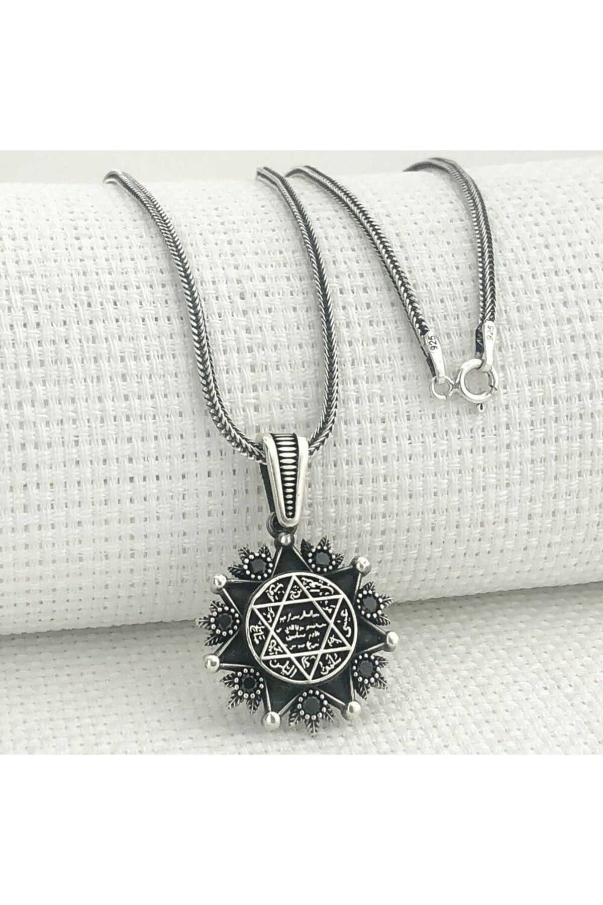 shop Muhr u Süleyman 925 Ayar Gümüş Erkek Kolye