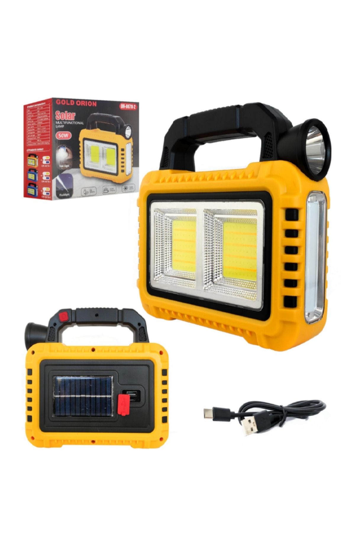 YRS SOLAR KAMP LAMBASI COB LED 50W HS8031-B