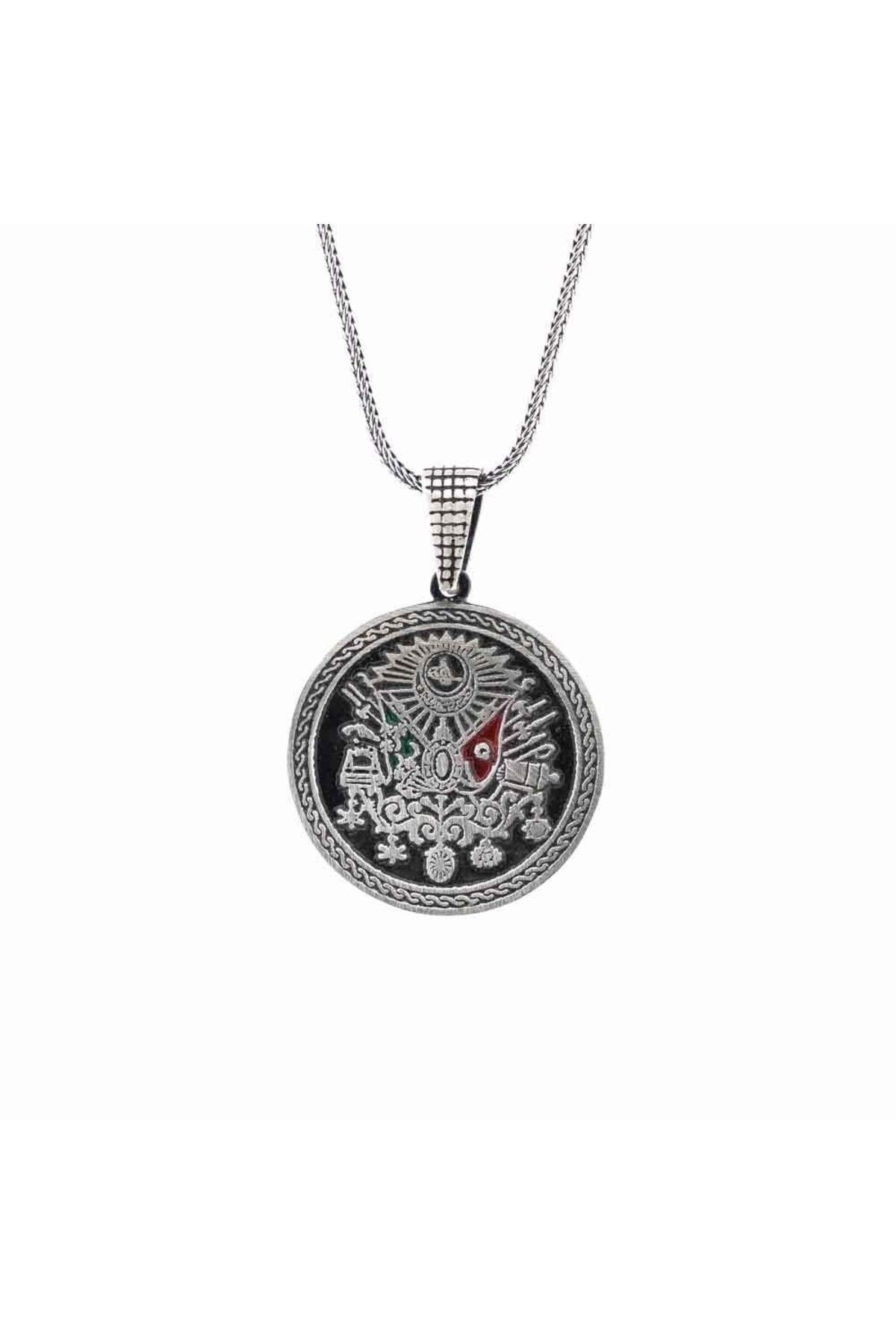 shop Osmanlı Devlet DevletArmalı 925 Ayar Gümüş Erkek Kolye
