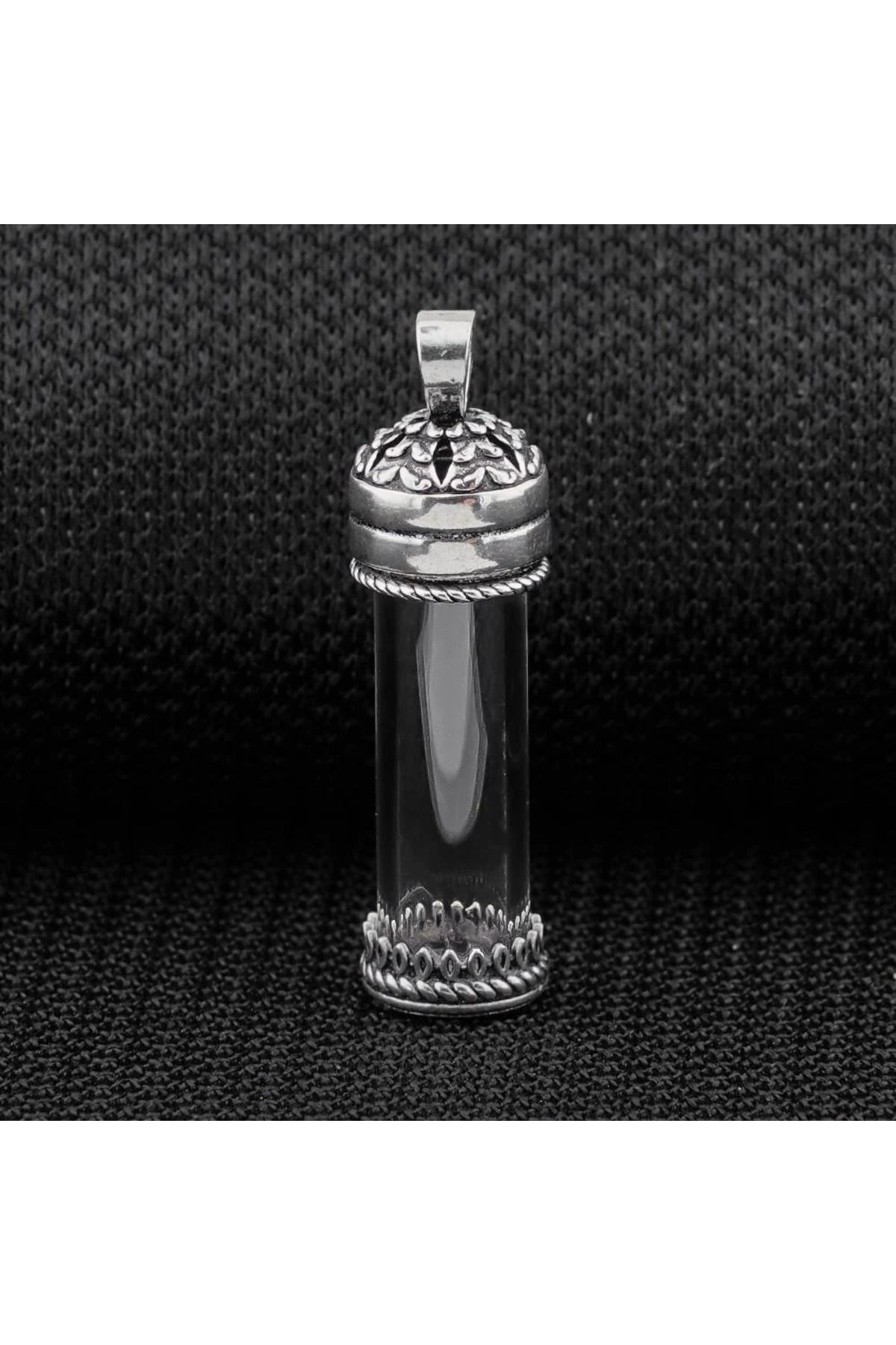 shop Cam Tüp Açılabilir Cevşen Dua Kabi 925 Ayar Gümüş Erkek Kolye