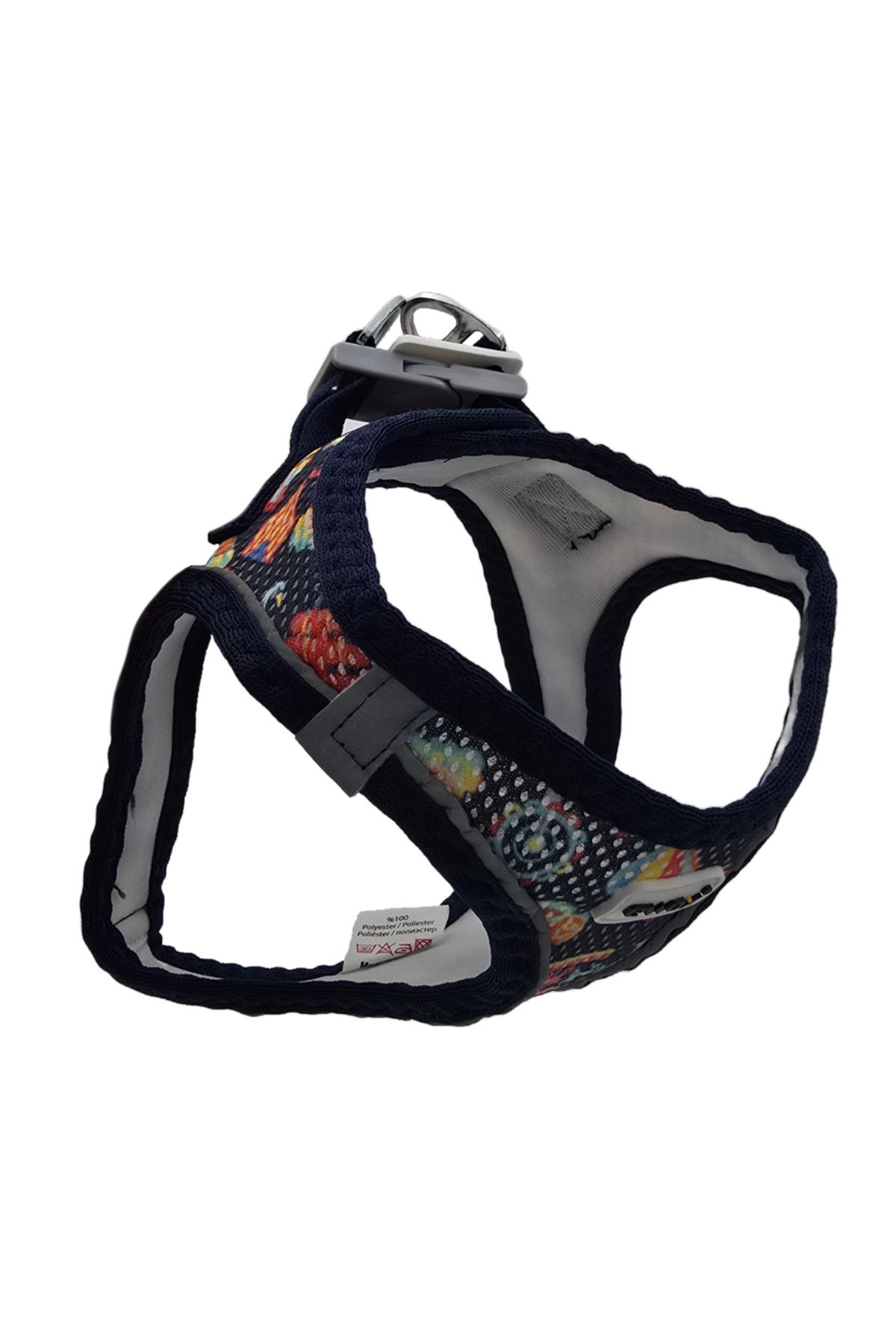 EWOX Air Mesh Lunapark Desenli Göğüs Tasması XS