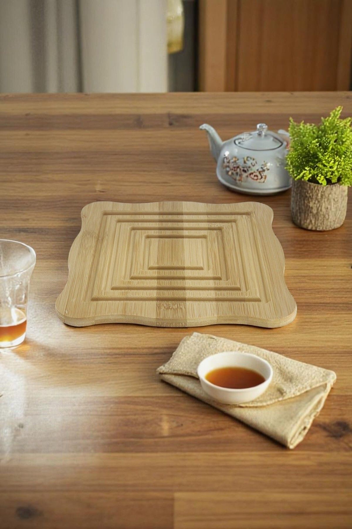 Kitchen Way Bambu Kaydırmaz Tabanlı Nihale KW-514