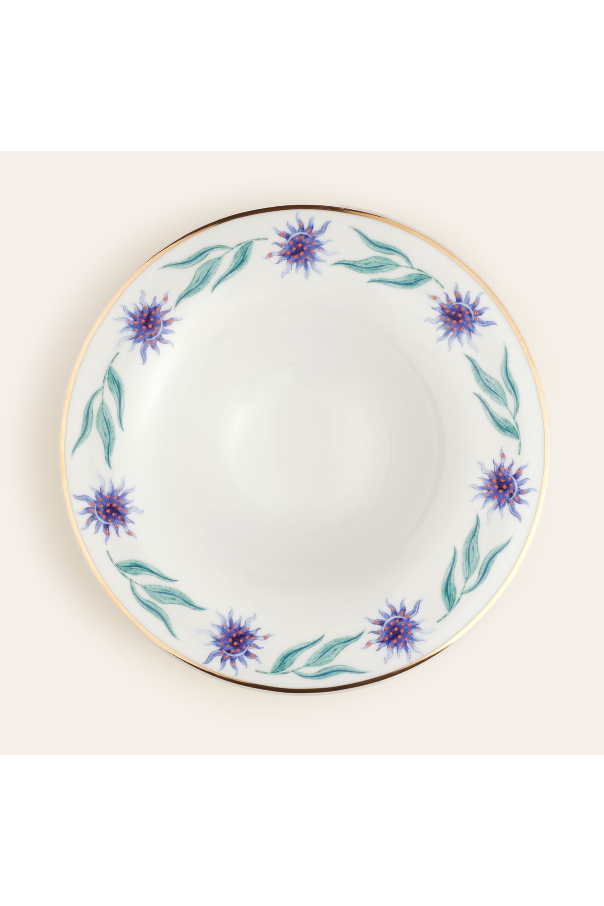 Zsa Zsa Zsu Lublın Porselen Makarna Tabağı 30x30x6.5 Cm Lacivert
