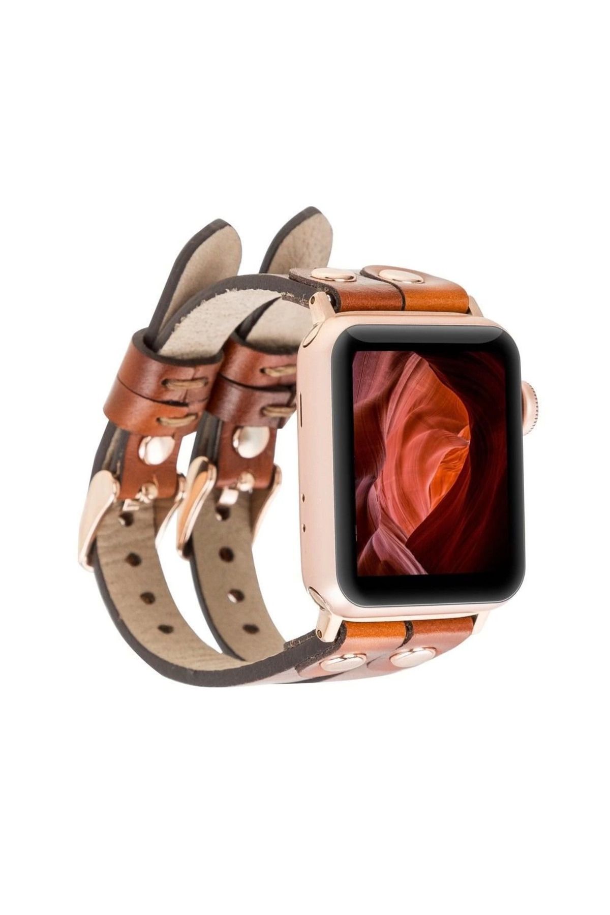 Emperium Apple Watch Uyumlu Deri Kordon Ely Double Tour RST2EF