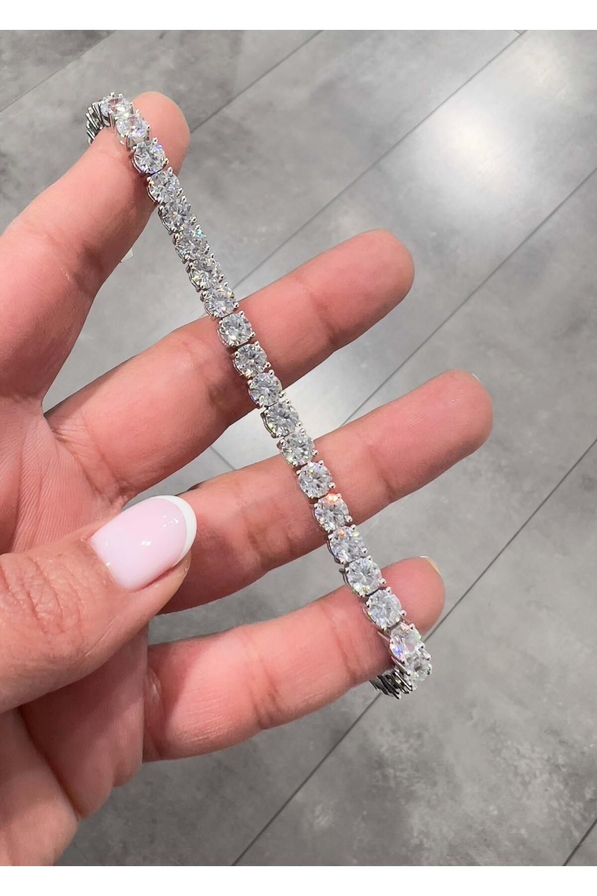 Defne Silver Suyolu Bileklik 5 mm 17 cm