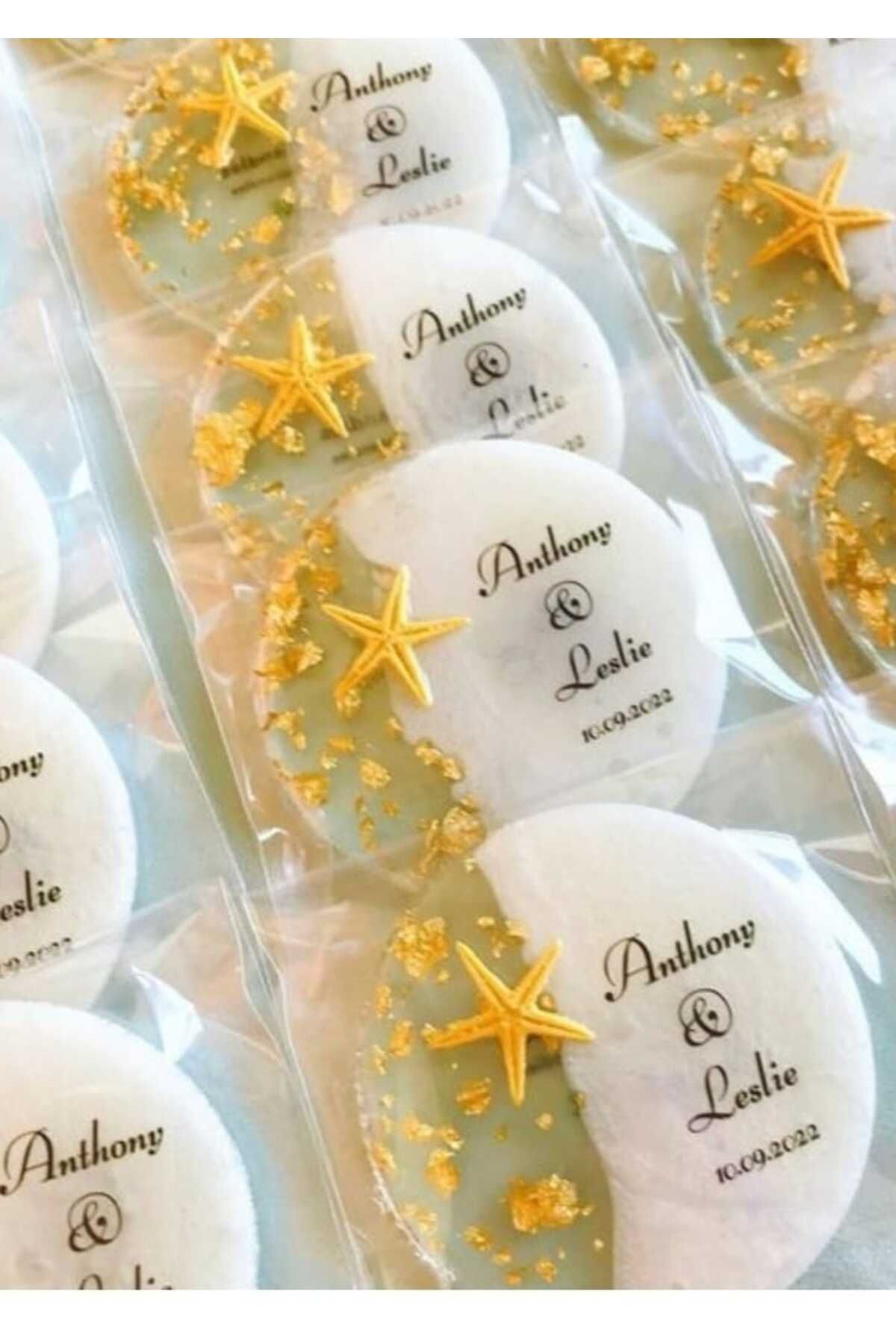 demet art studio Deniz yıldızı epoksi magnet söz, nişan, nikah, düğün, kına ve organizasyon için 25 Adet