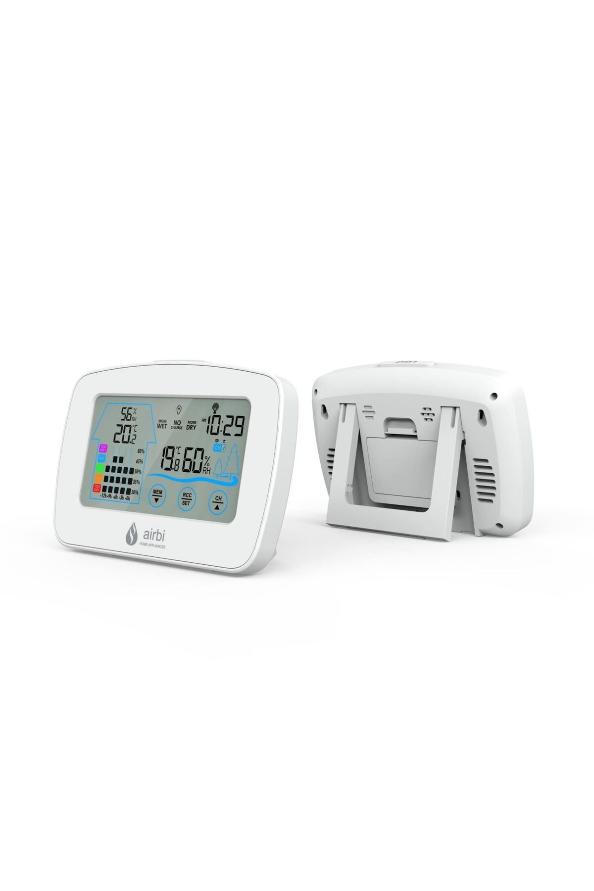 AirBi-Digital Thermometer and Hygrometer Set with External Wireless Transmitter Control Bi1020 2