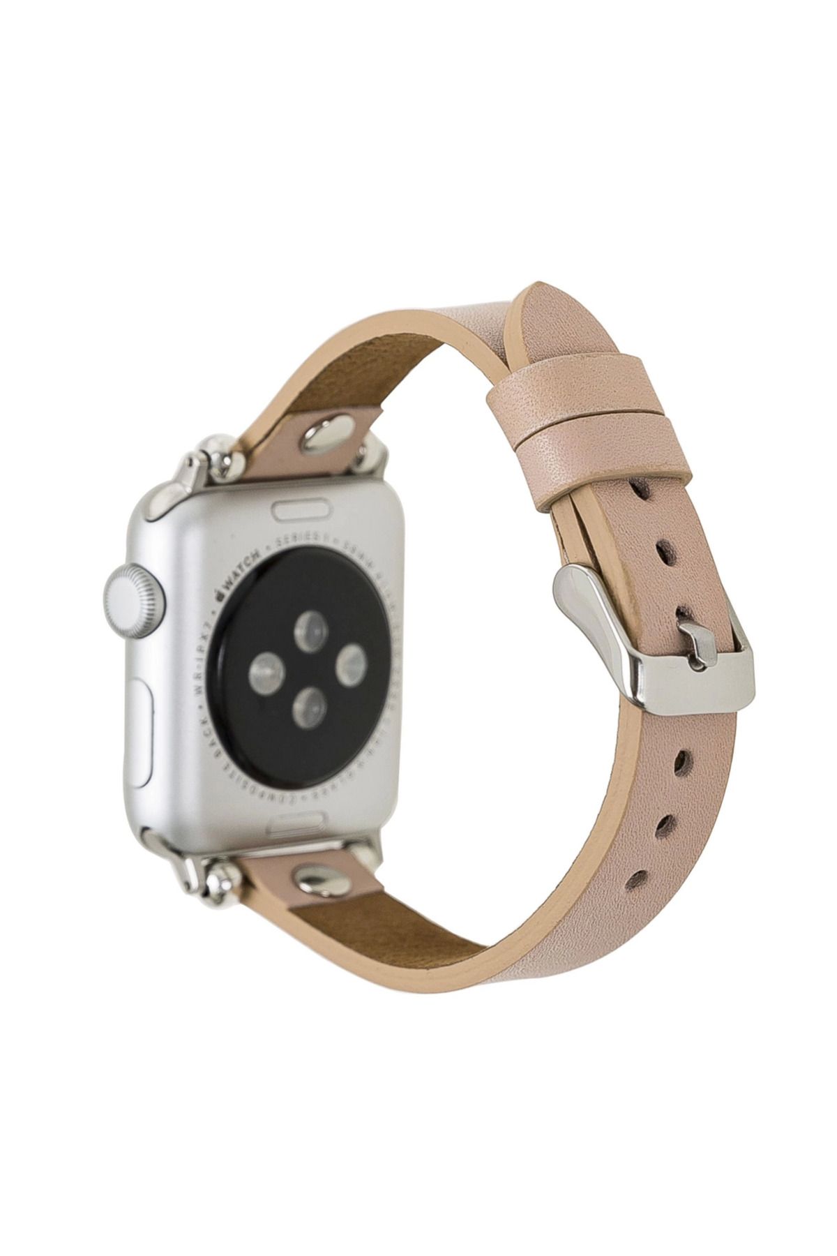 Emperium Apple Watch Uyumlu Deri Kordon 38-40-41mm ST NU1 Pembe