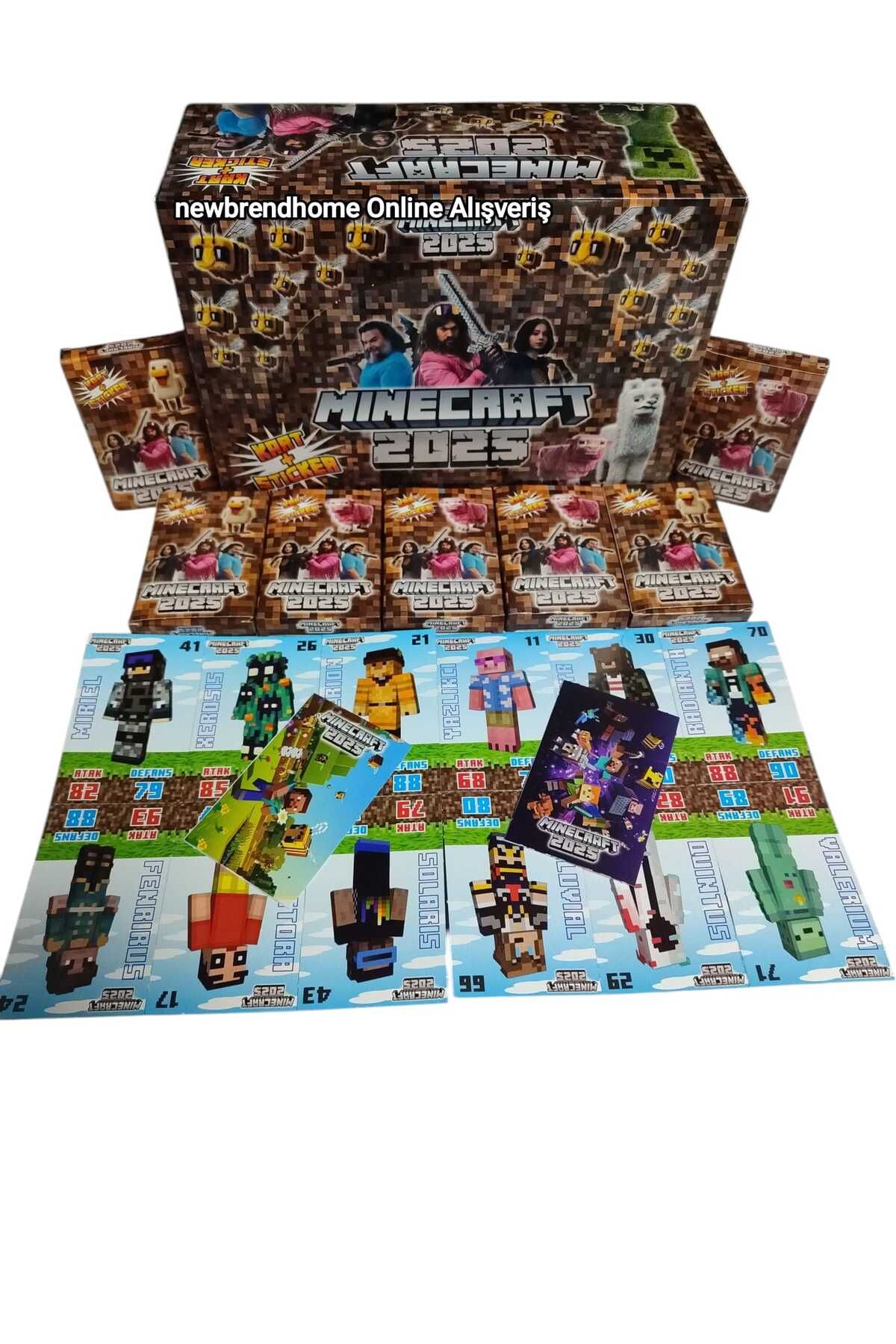 EmrahGültekin 2025 Kart+Sticker (48 Mini Kutu) Hediye Paketinde Ve Mini Oyuncak Hediyeli Oyun Kağıtları