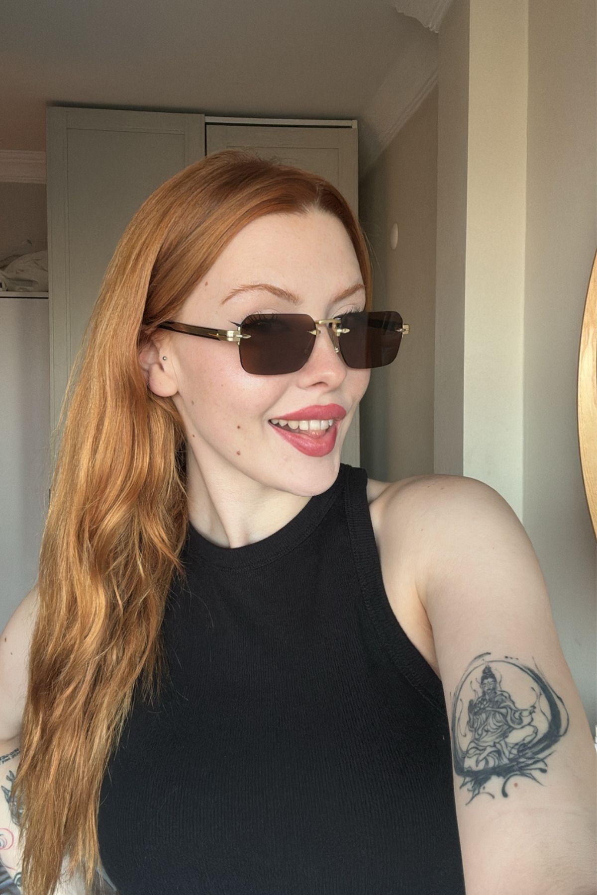 FALAN EYEWEAR Siora Kadın Güneş Gözlüğü Kahverengi