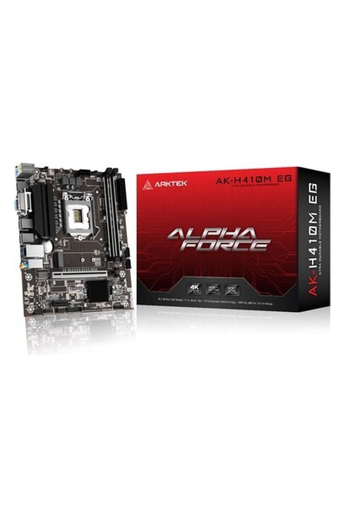 YNT Arktek Alpha Force, AK-H410M Eg Va, 2xddr4, M.2, D-Sub, Hdmı, 10.nesil, LGA1200 Soket, Anakart