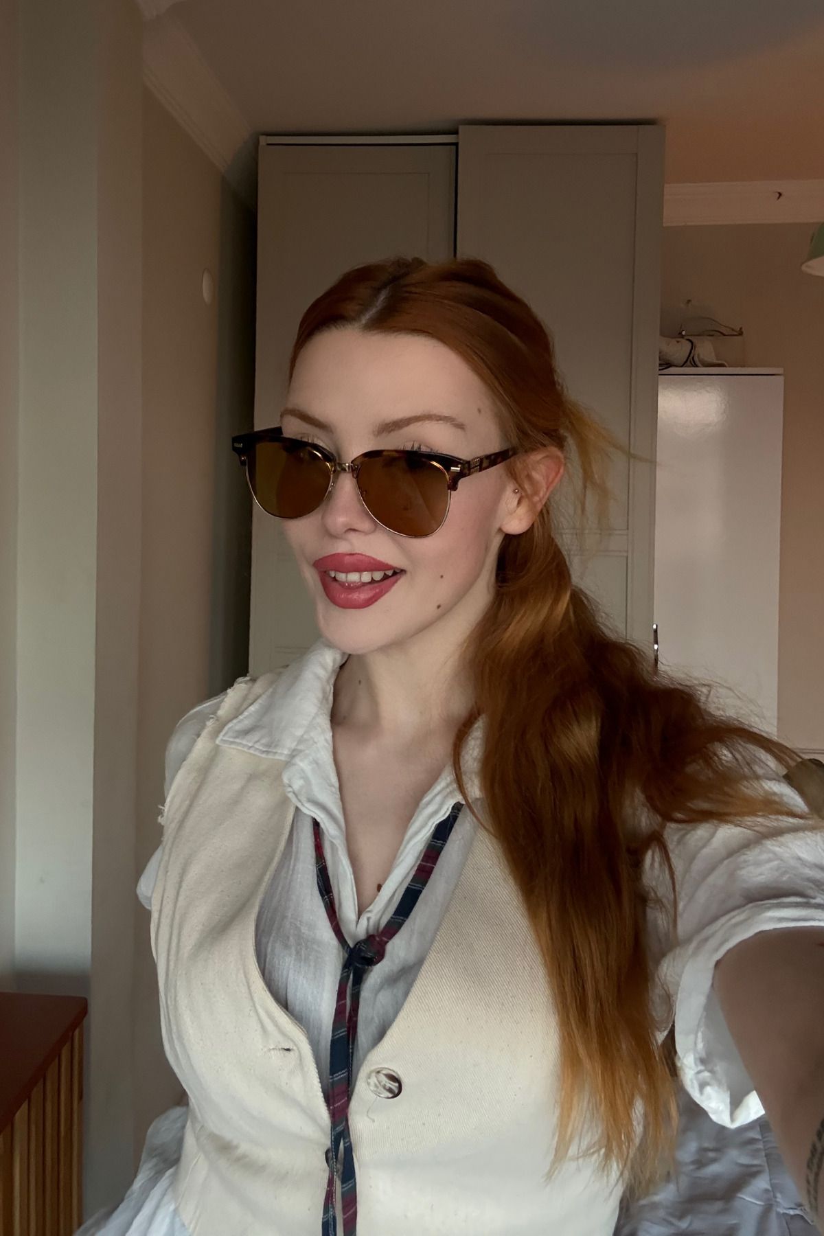 FALAN EYEWEAR Rinestra Kadın Güneş Gözlüğü Leopar Koyu Kahve