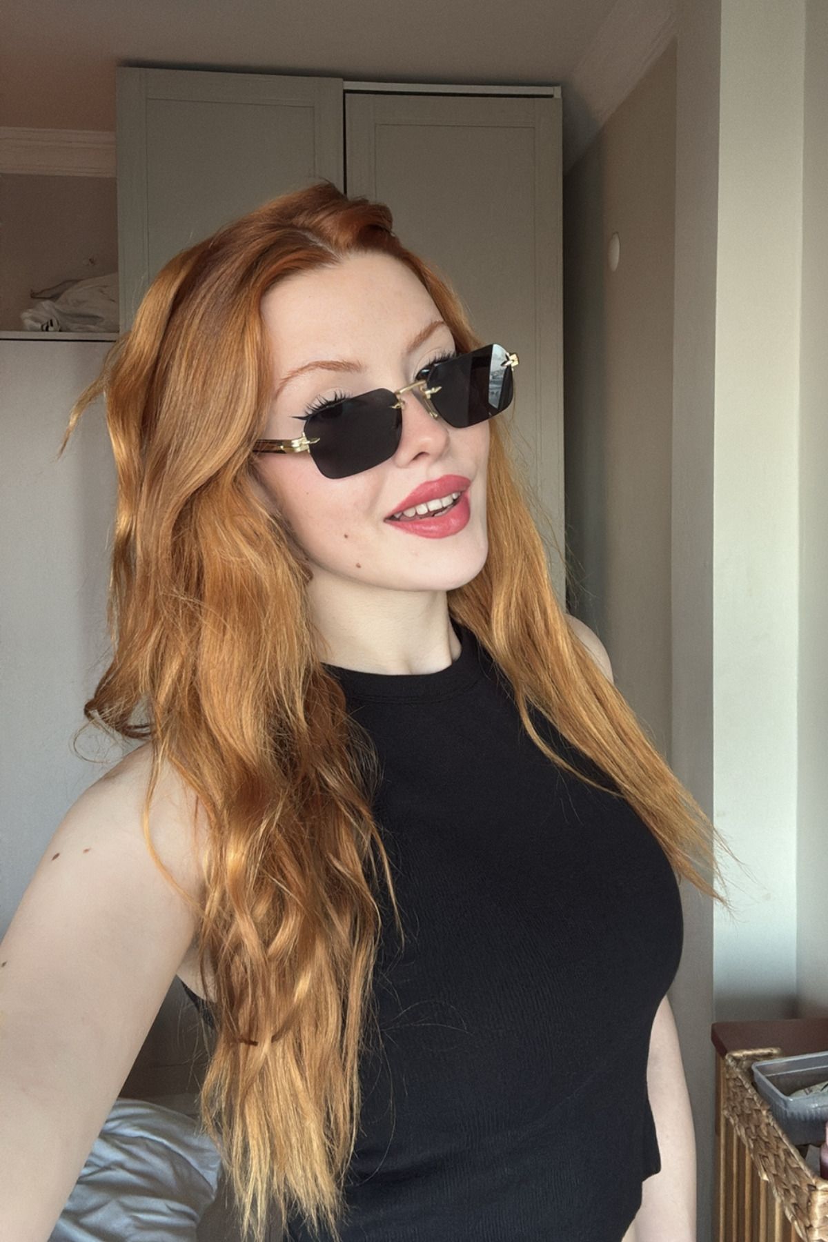FALAN EYEWEAR Siora Kadın Güneş Gözlüğü Siyah-Gold